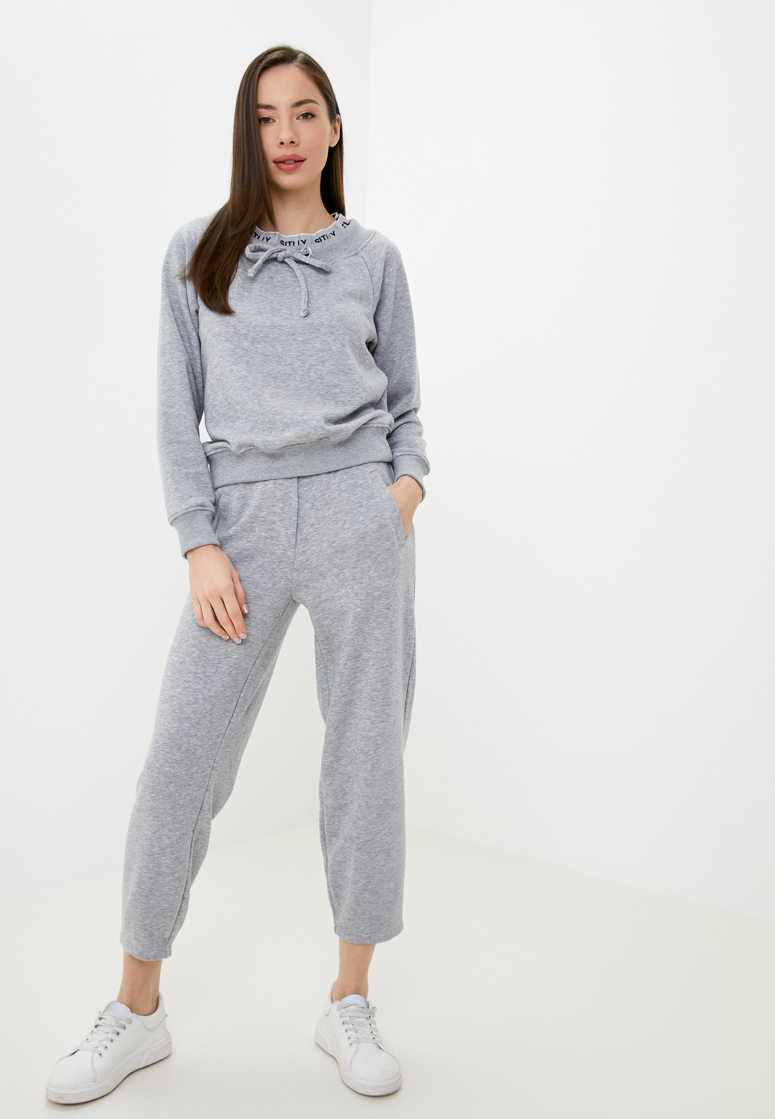 Купить Серый Спортивный Костюм Женский