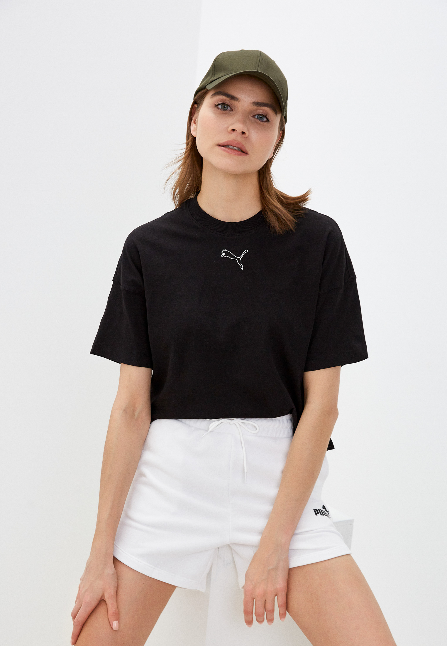 Puma cropped best sale tee