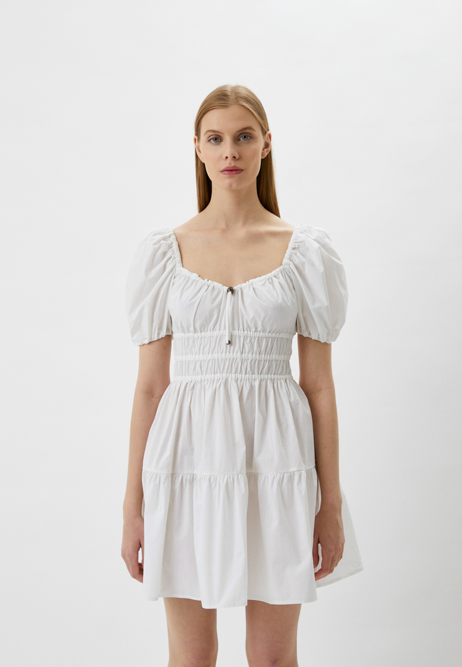 Платье Pinko, цвет: белый, RTLABD167901 — купить в интернет-магазине Lamoda