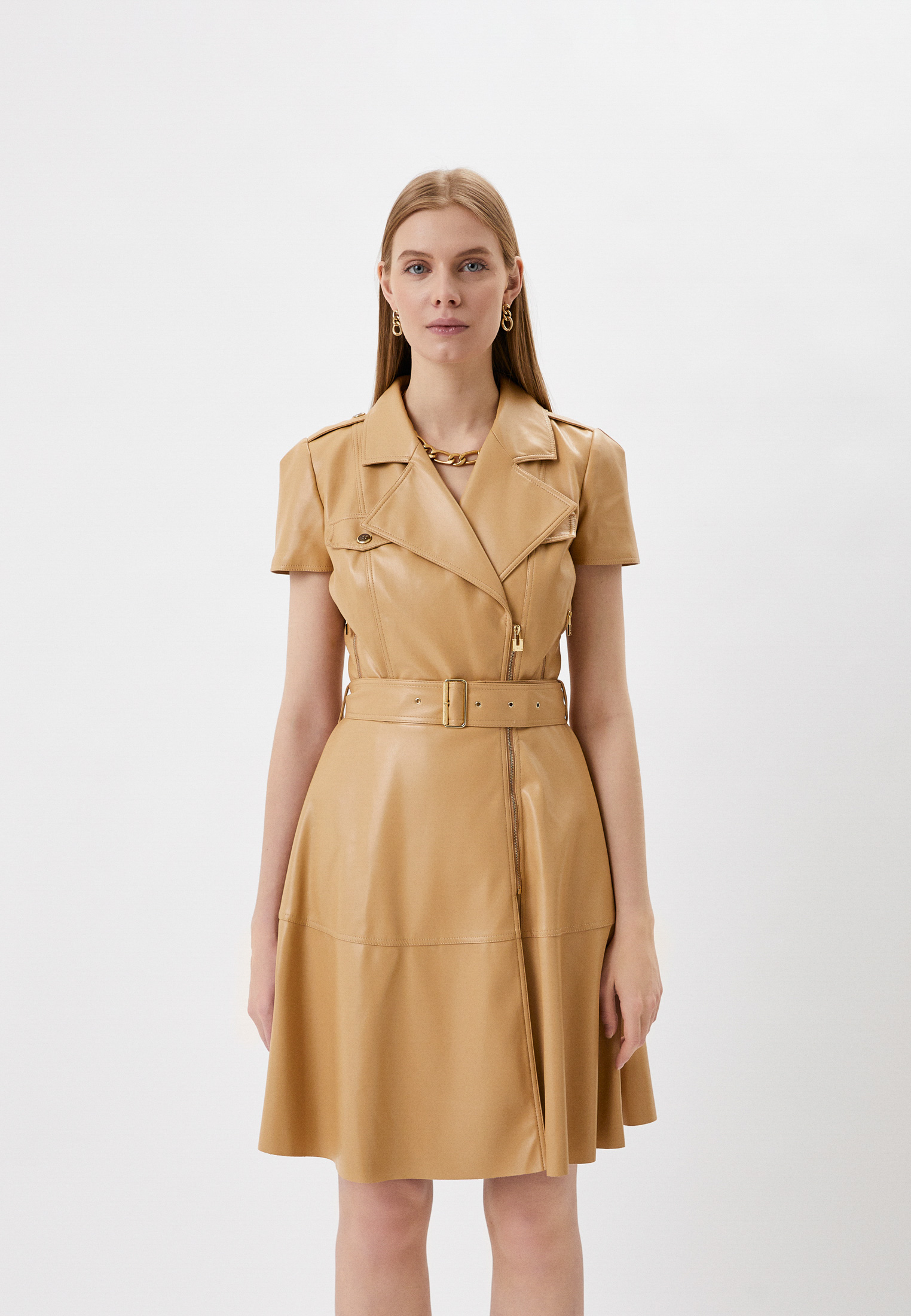 Платье Elisabetta Franchi AB07721E2, цвет: бежевый, RTLABD294501 ...