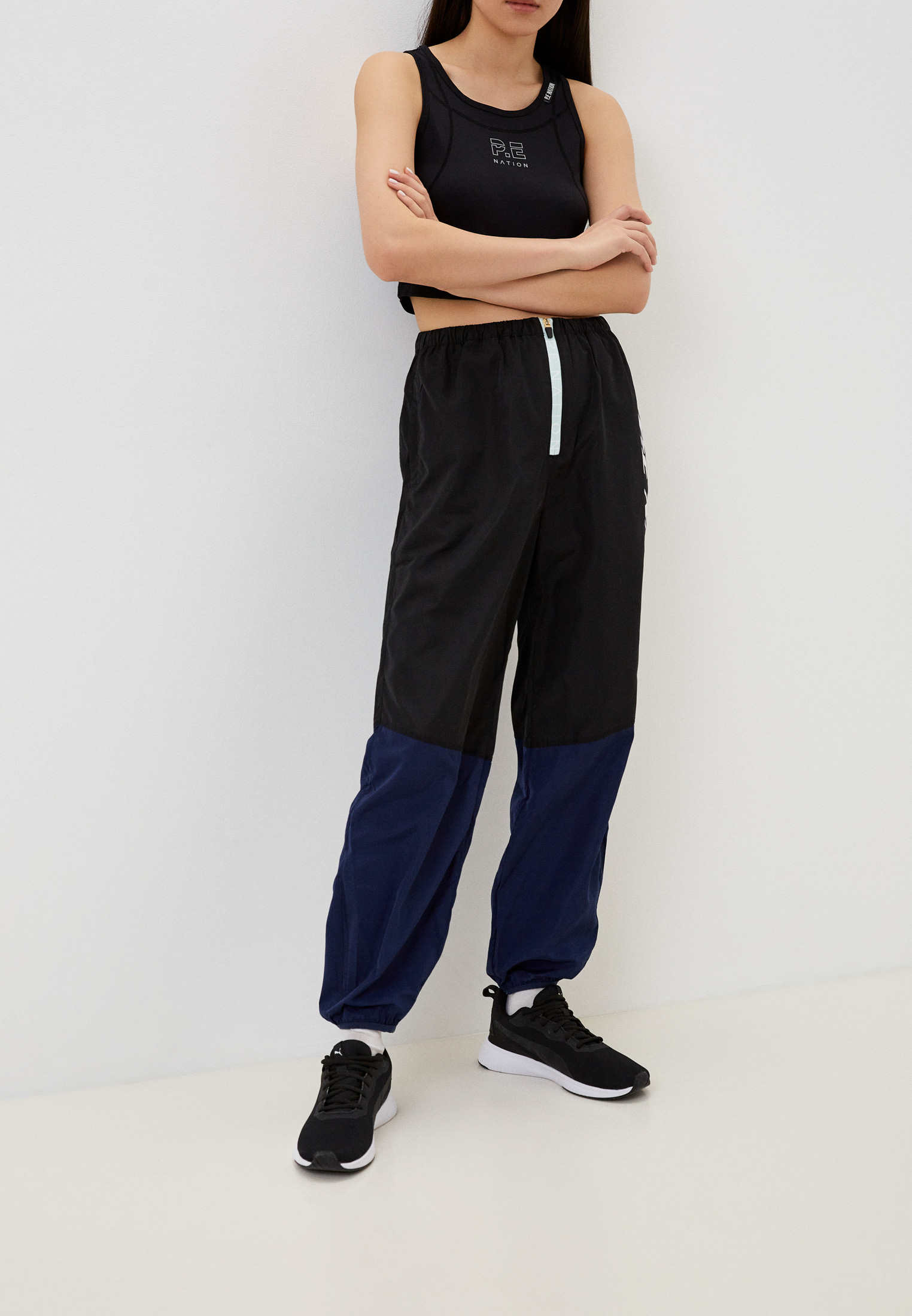 Брюки спортивные P.E Nation HIGH DIVE TRACK PANT, цвет черный