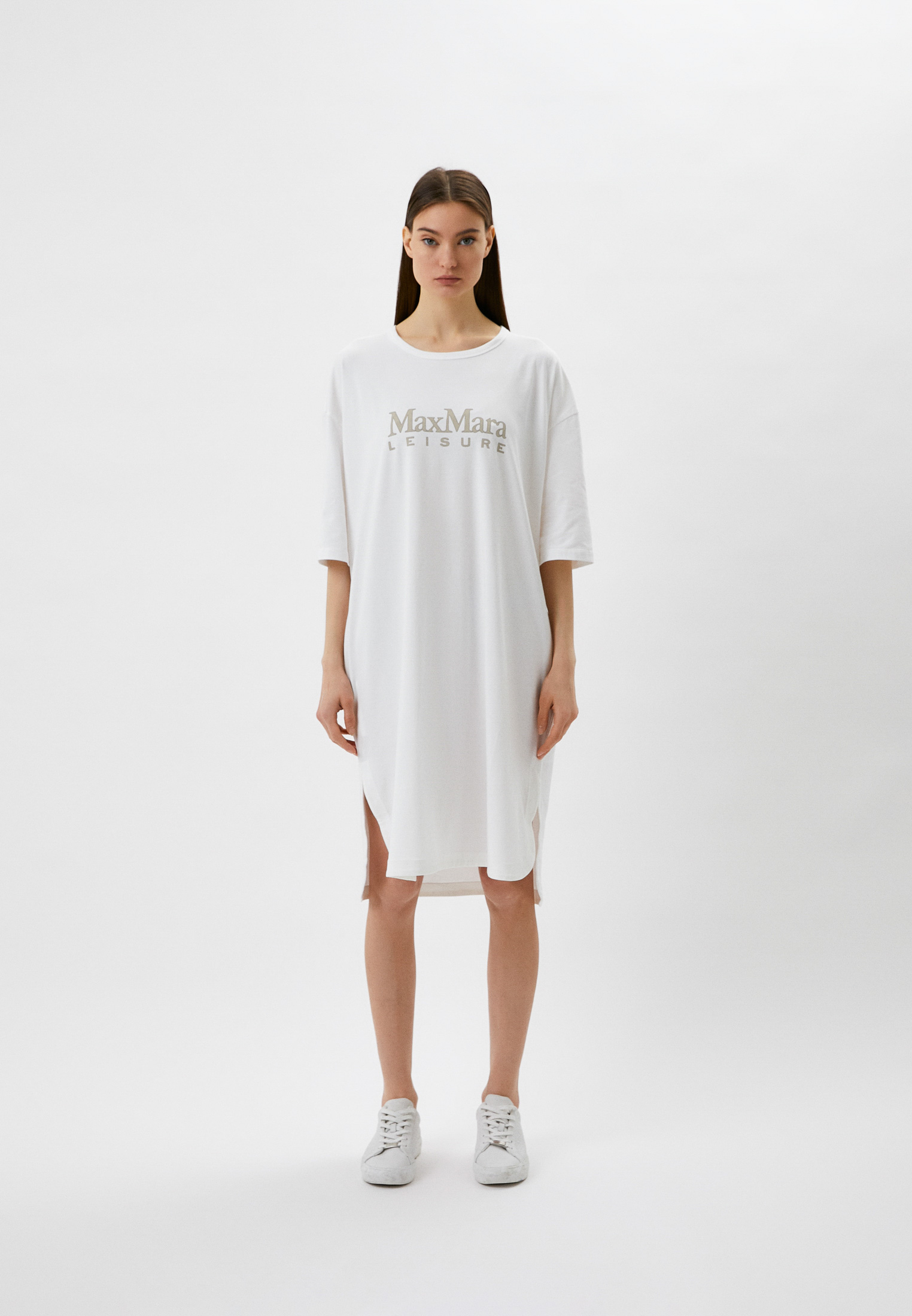 Платье Max Mara Leisure FLAVIO, цвет: белый, RTLABD760001 — купить в  интернет-магазине Lamoda
