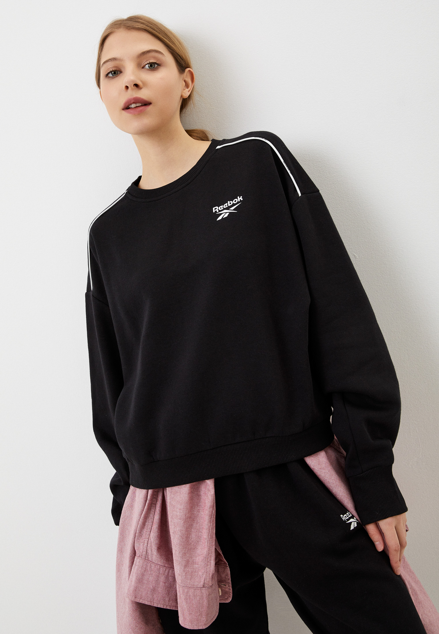 Костюм спортивный Reebok PIPING PACK TRACKSUIT, цвет: черный ...