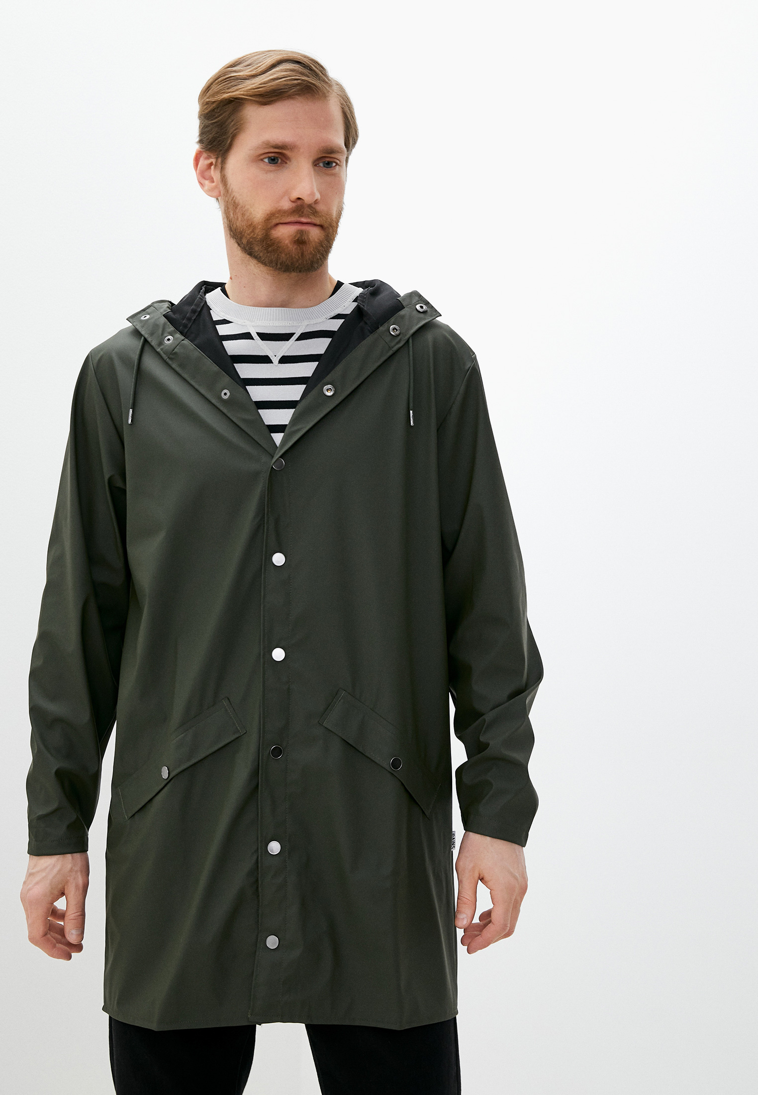 Плащ Rains, цвет: хаки, RTLABE013502 — купить в интернет-магазине Lamoda