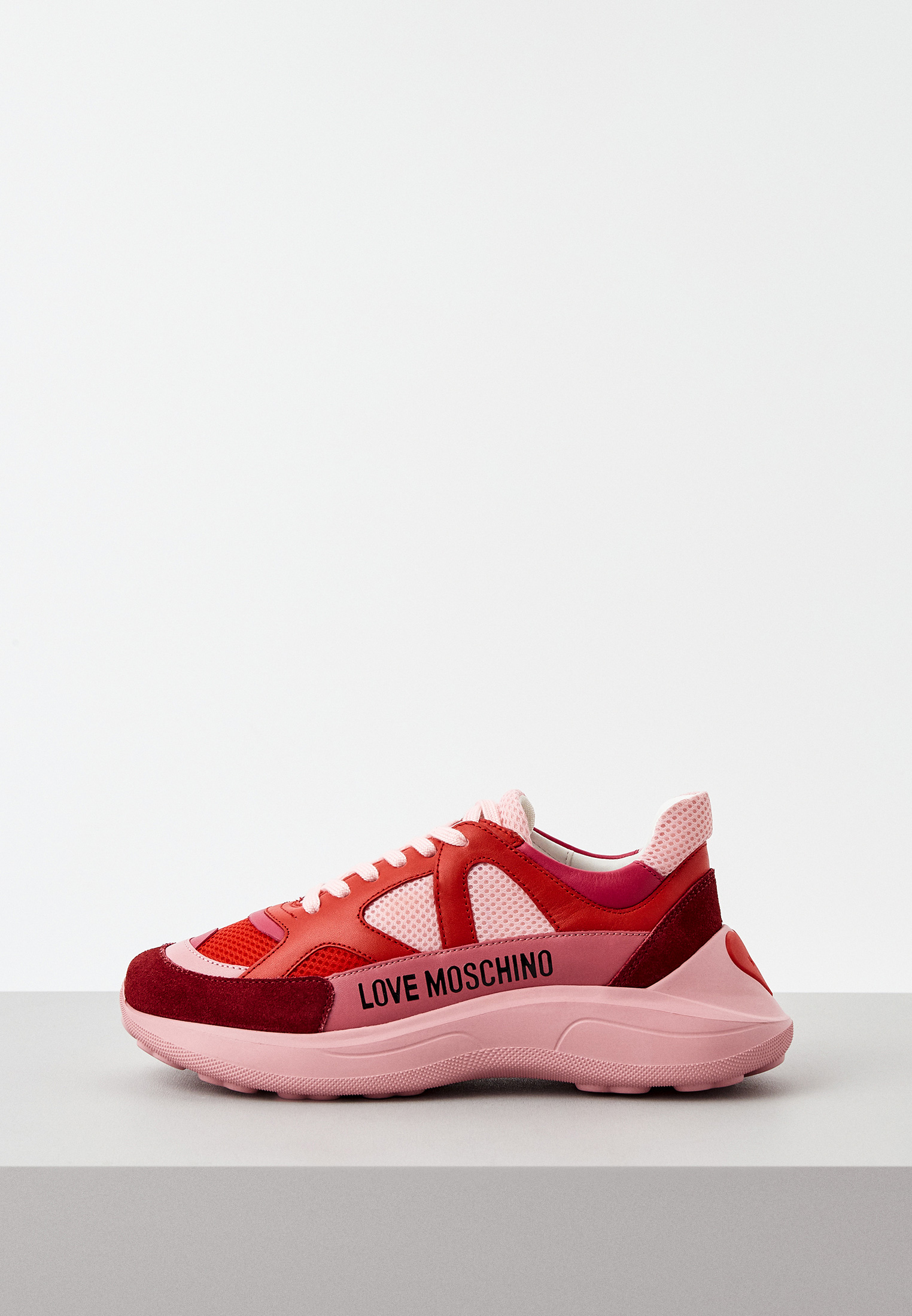 Кроссовки Love Moschino, цвет: розовый, RTLABE147101 — купить в ...