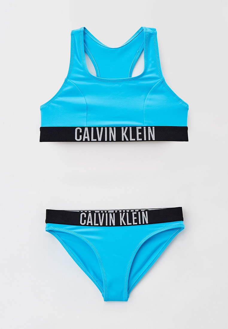 Купальник Calvin Klein, цвет: голубой, RTLABE264301 — купить в интернет ...
