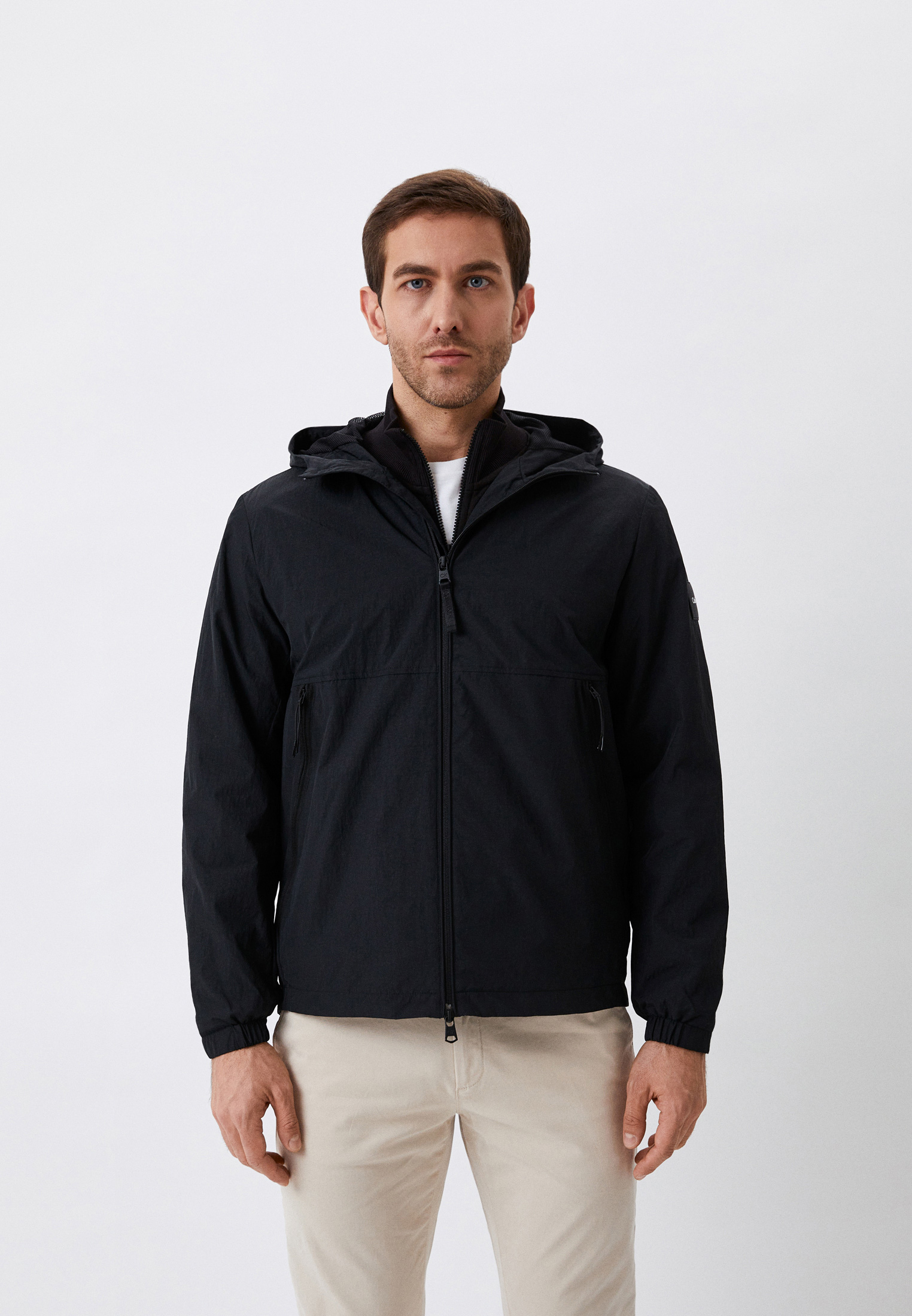 Ветровка Calvin Klein, цвет: черный, RTLABE401501 — купить в интернет ...