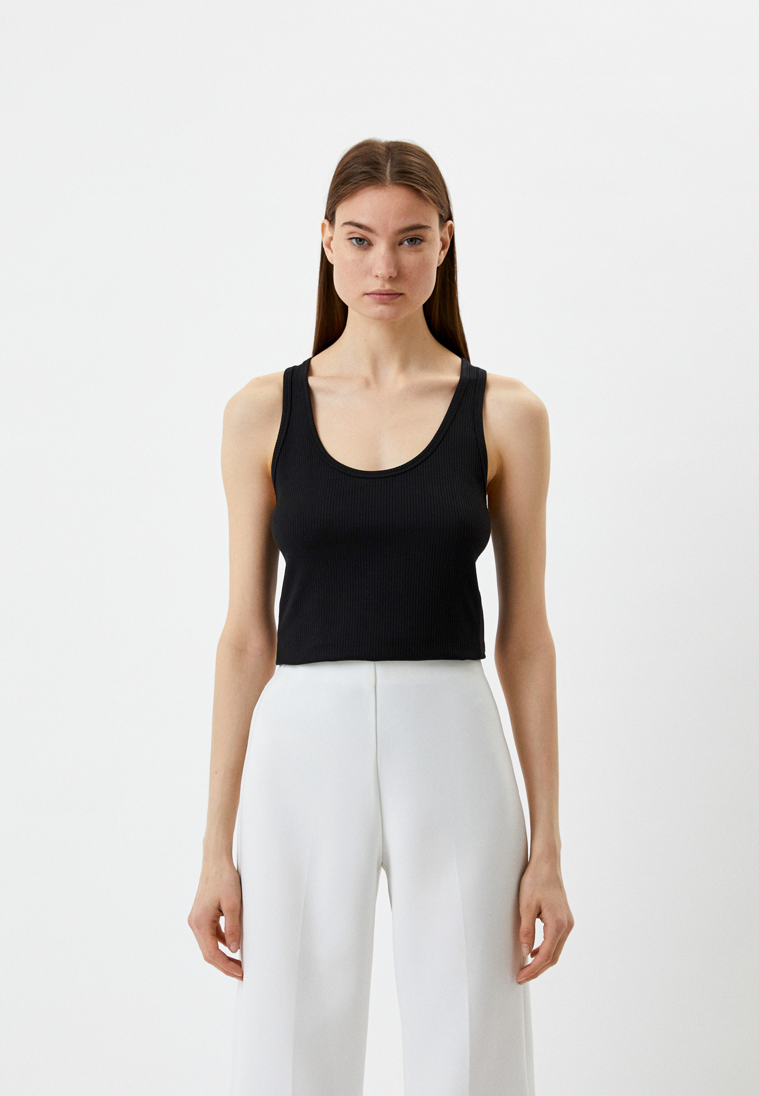 Майка Calvin Klein, цвет: черный, RTLABE404101 — купить в интернет ...