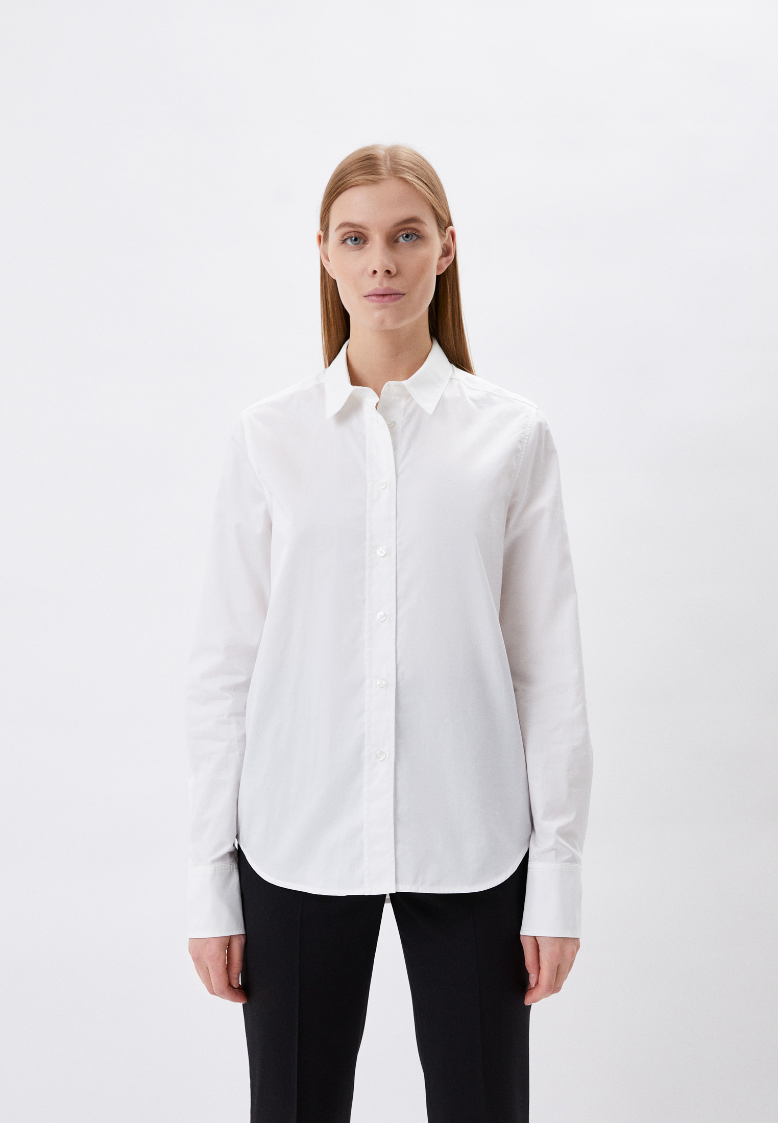 Рубашка Calvin Klein, цвет: белый, RTLABE405301 — купить в интернет ...