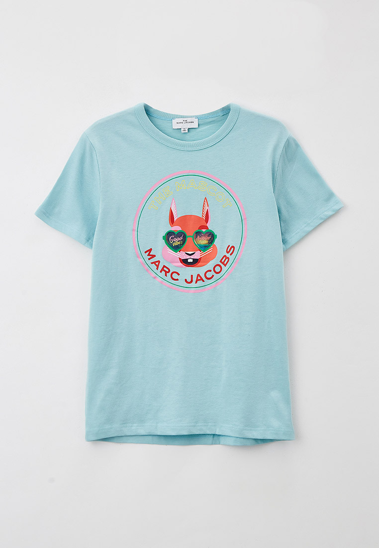 Футболка Marc Jacobs, цвет: бирюзовый, RTLABE602601 — купить в интернет ...
