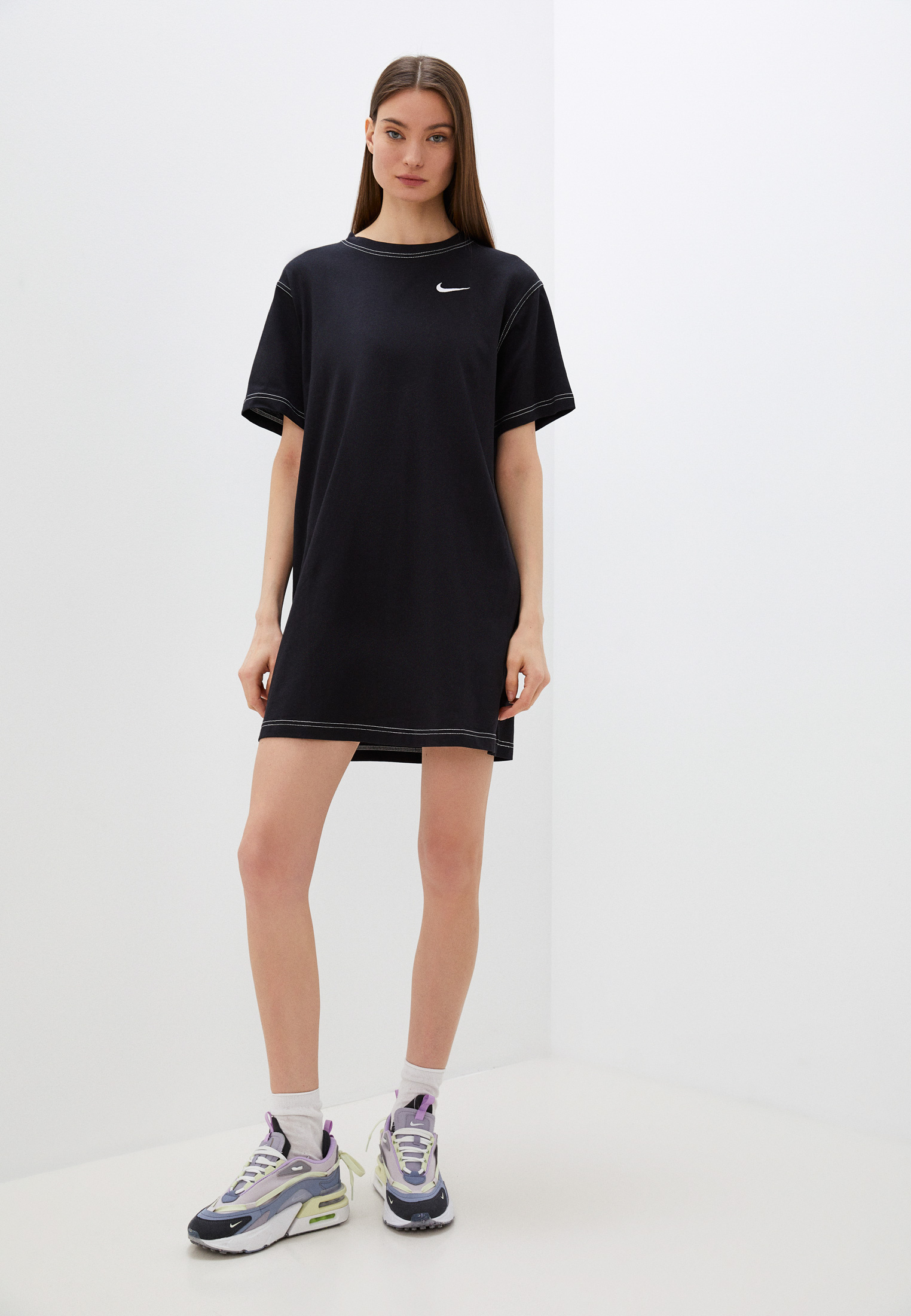 Nike W NSW SWSH SS DRESS RTLABE801901 Lamoda