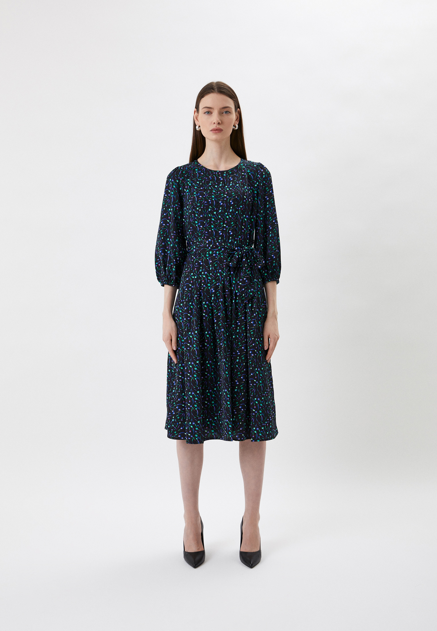 Платье DKNY, цвет: черный, RTLABF382601 — купить в интернет-магазине Lamoda