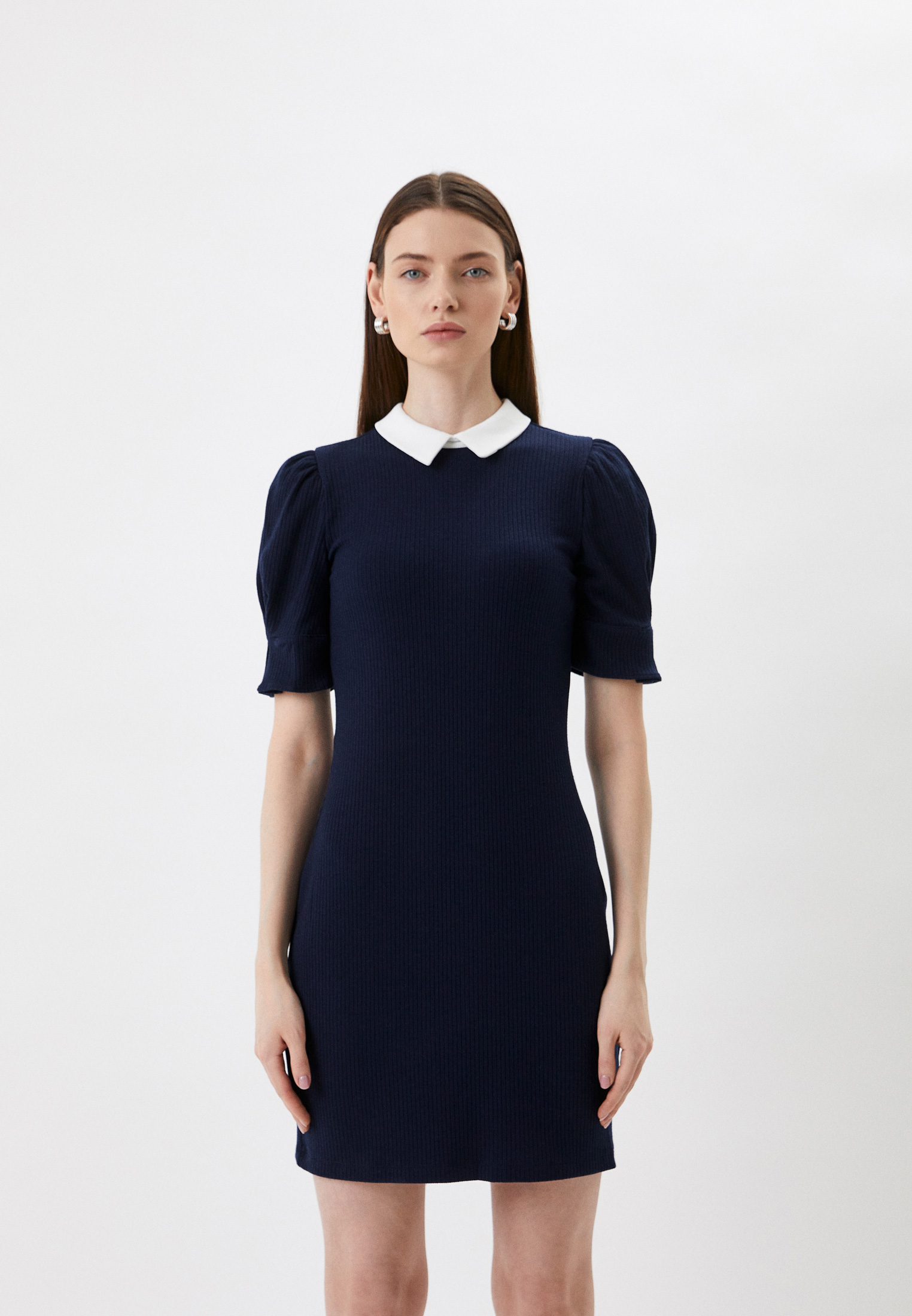 Платье DKNY, цвет: синий, RTLABF382801 — купить в интернет-магазине Lamoda