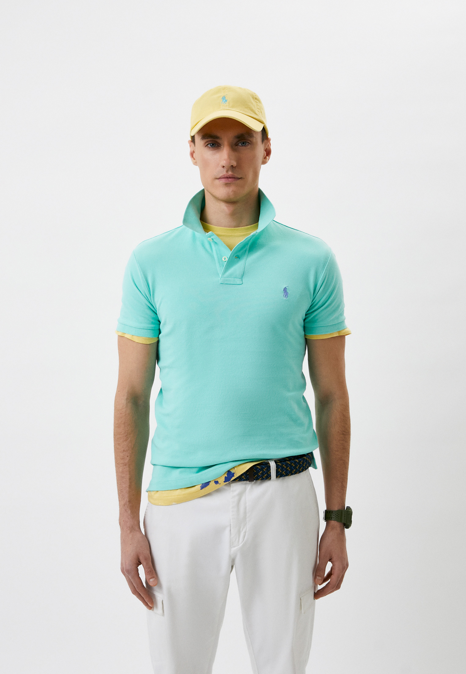 Поло Polo Ralph Lauren, цвет: бирюзовый, RTLABG192001 — купить в ...