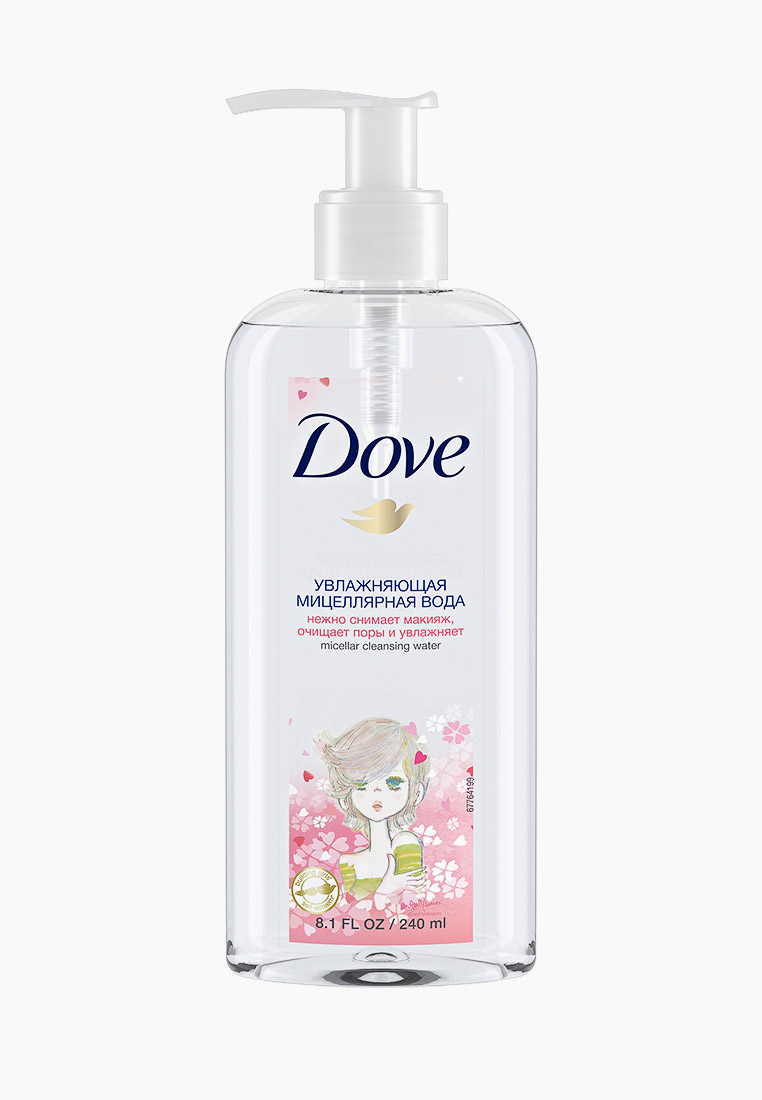 Мицеллярная вода Dove увлажняющая, 240 мл, цвет: прозрачный ...
