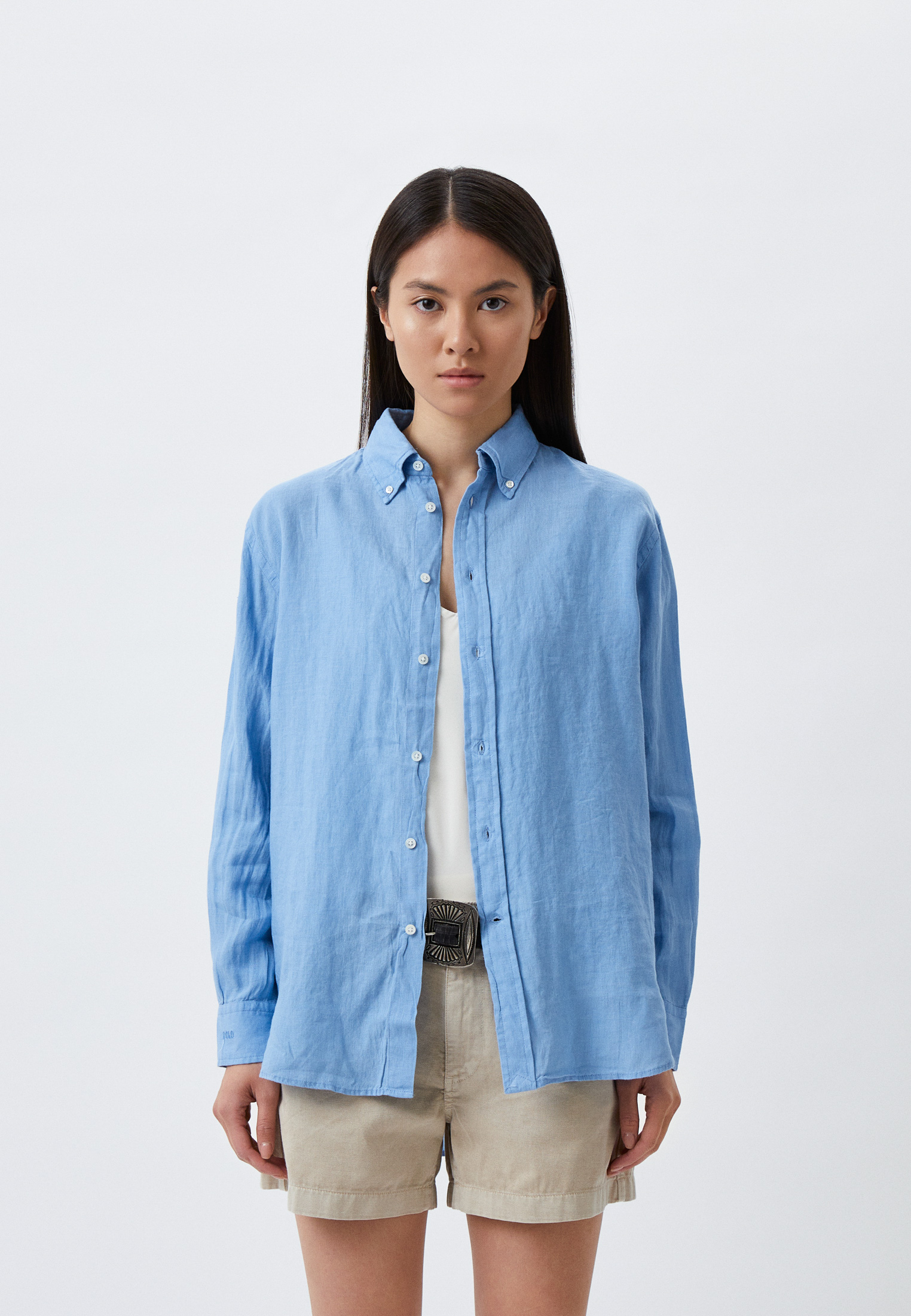 Рубашка Polo Ralph Lauren, цвет: голубой, RTLABH046401 — купить в ...
