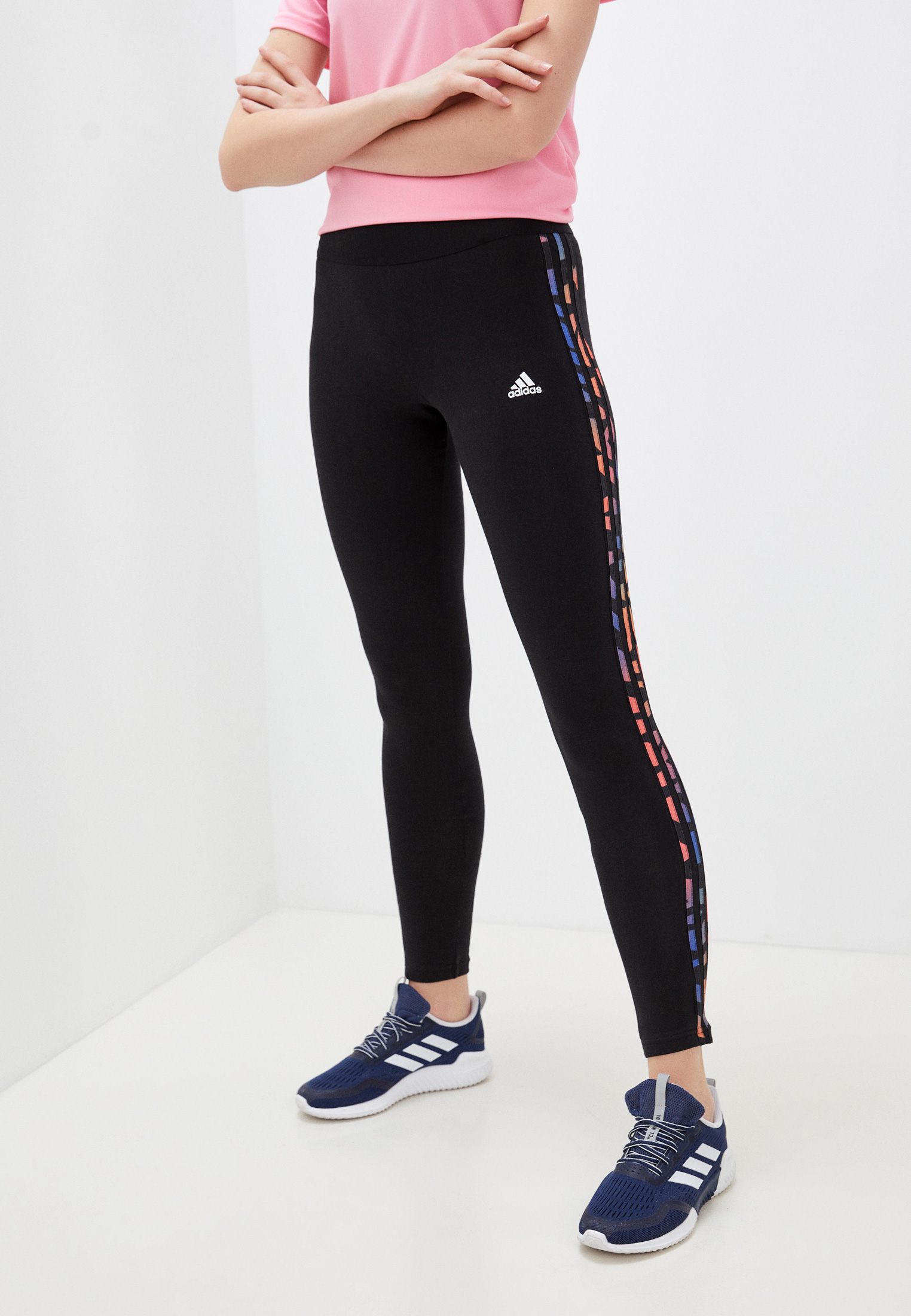 Леггинсы adidas W 3S LEG, цвет: черный, RTLABH129701 — купить в  интернет-магазине Lamoda