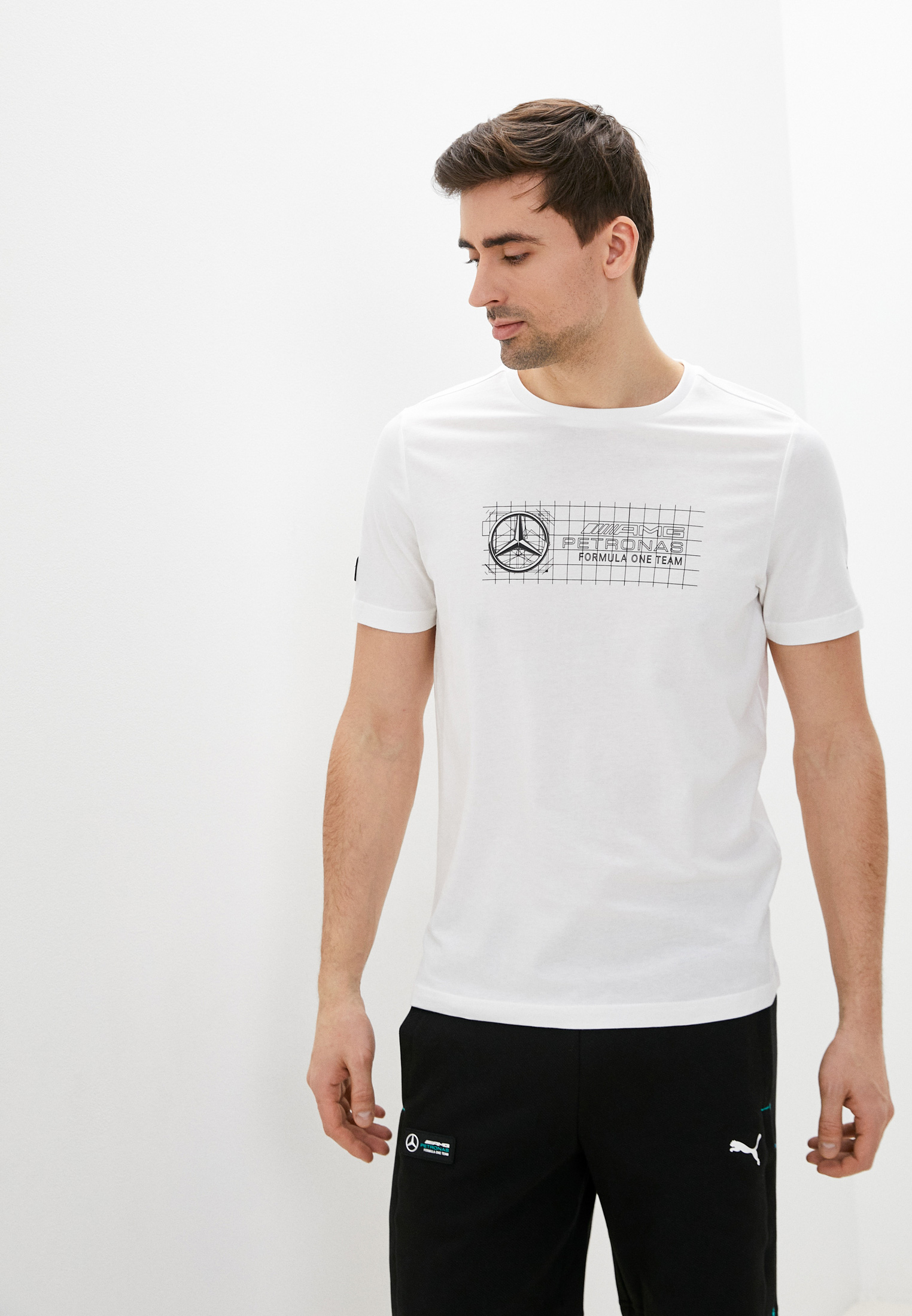 Футболка PUMA MAPF1 Logo Tee +, цвет: белый, RTLABI240401 — купить в ...