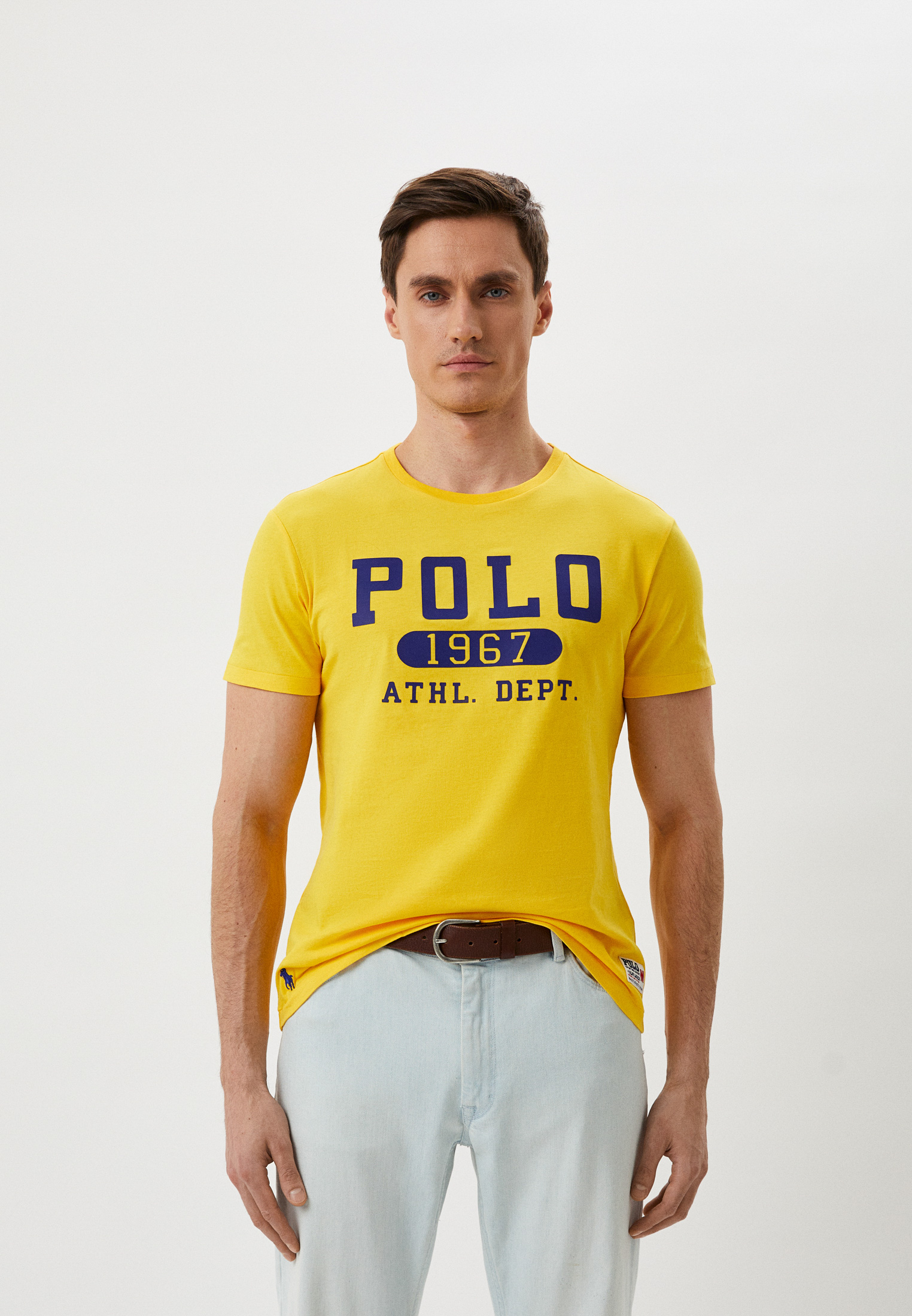 Футболка Polo Ralph Lauren, цвет: желтый, RTLABI757801 — купить в ...