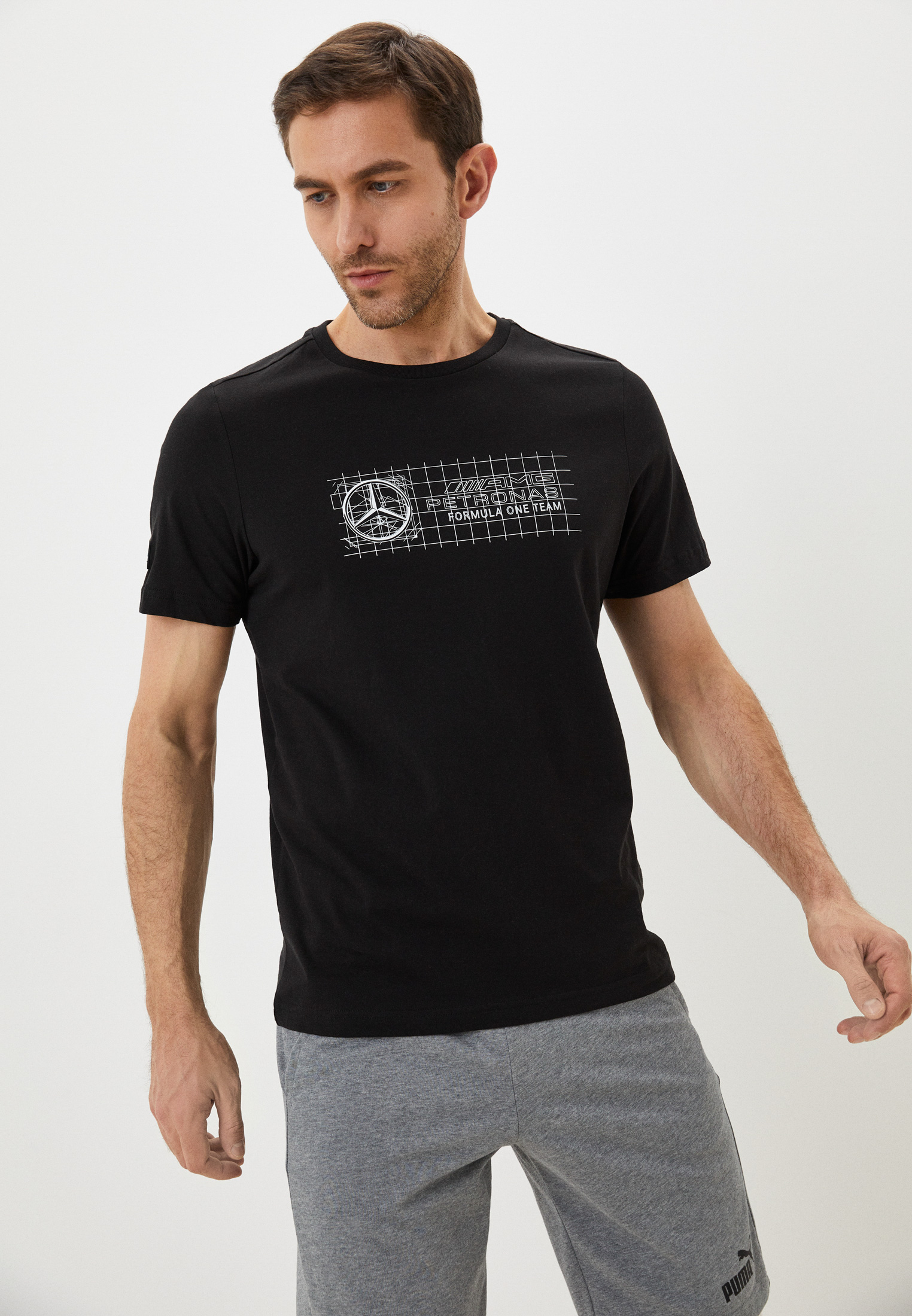 Футболка PUMA MAPF1 Logo Tee +, цвет: черный, RTLABJ455701 — купить в ...