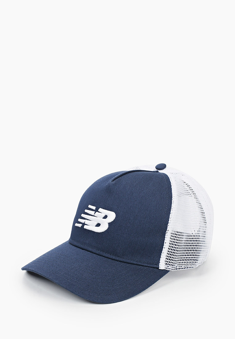 Бейсболка New Balance Lifestyle Athletics Trucker, цвет: синий ...
