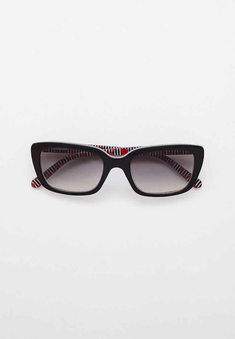 Очки солнцезащитные Love Moschino MOL042/S 807, цвет: черный ...