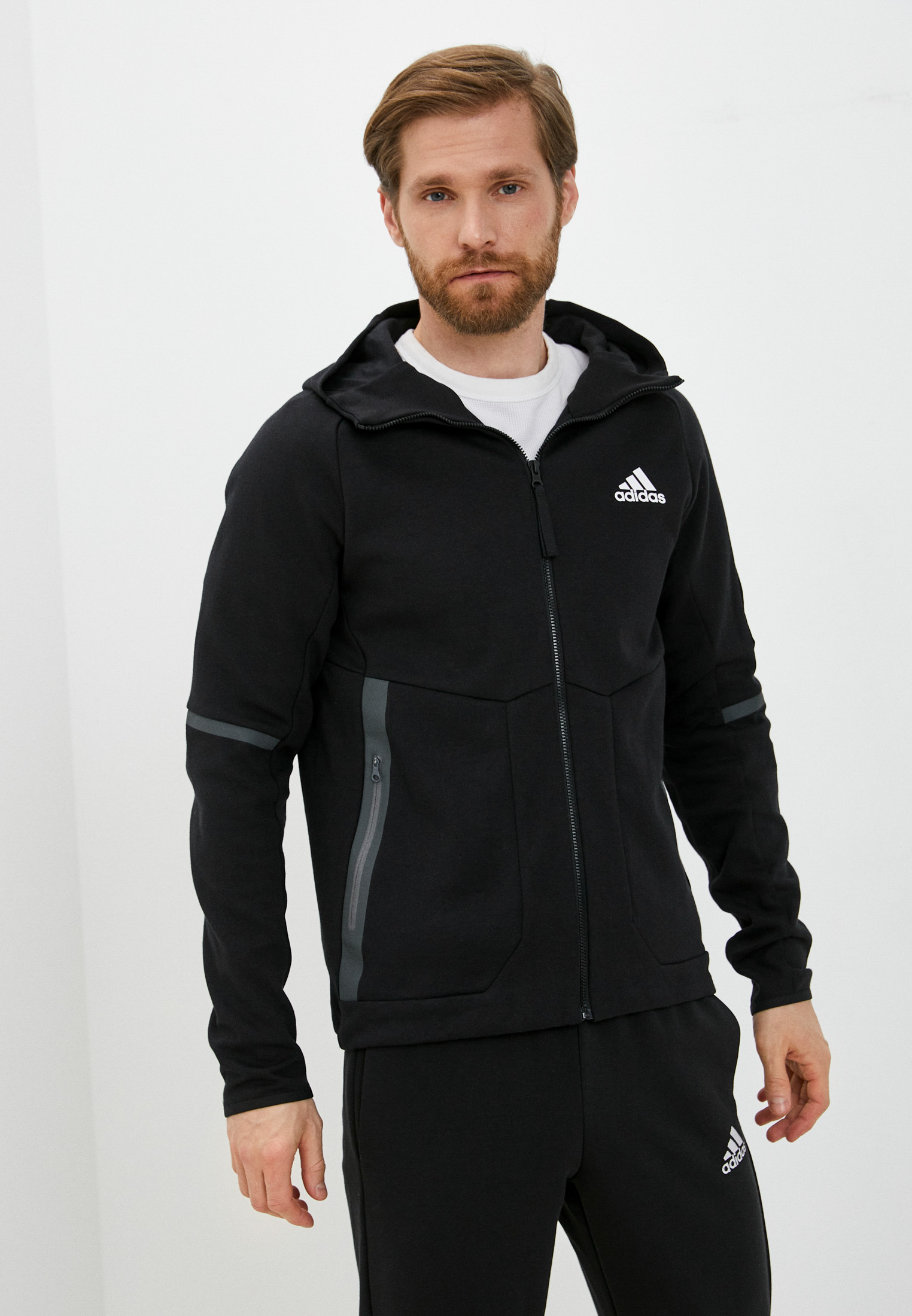 Толстовка adidas M D4GMDY FZHD, цвет: черный, RTLABL202401 — купить в ...