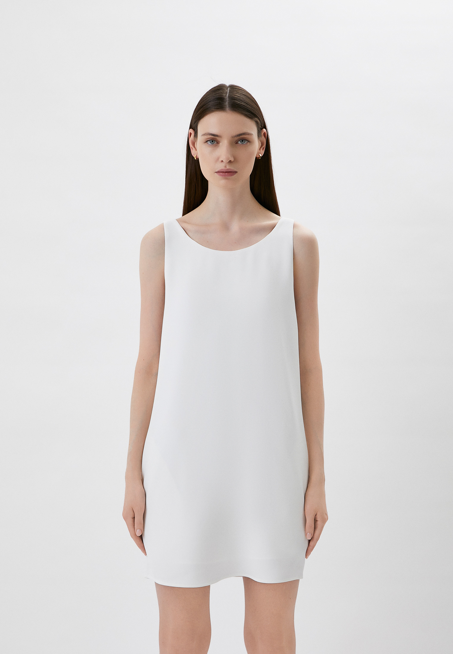 Платье Calvin Klein, цвет: белый, RTLABL378901 — купить в интернет ...