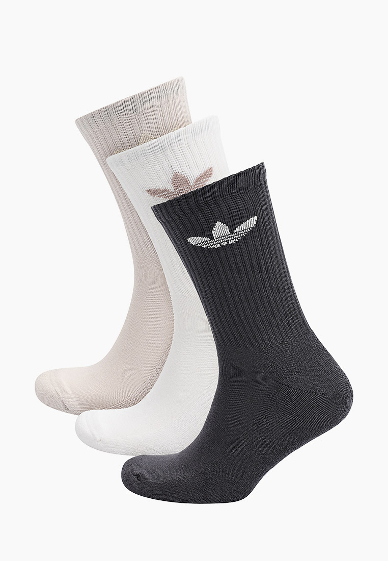 Носки 3 пары adidas Originals MID CUT SOCK 3P, цвет: бежевый ...