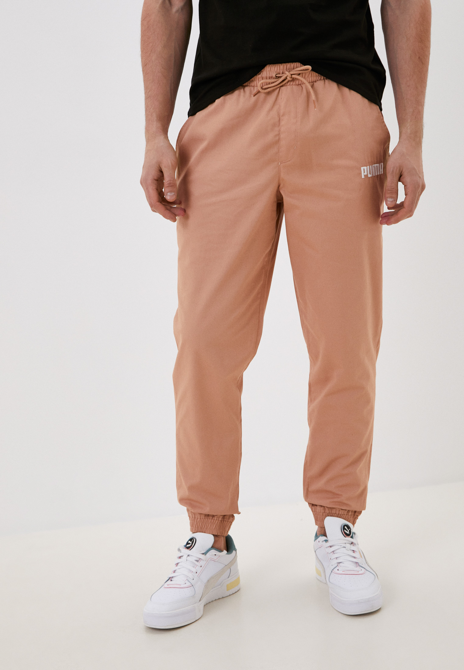 Брюки спортивные PUMA Chino Pants, цвет: бежевый, RTLABM558301 — купить в  интернет-магазине Lamoda