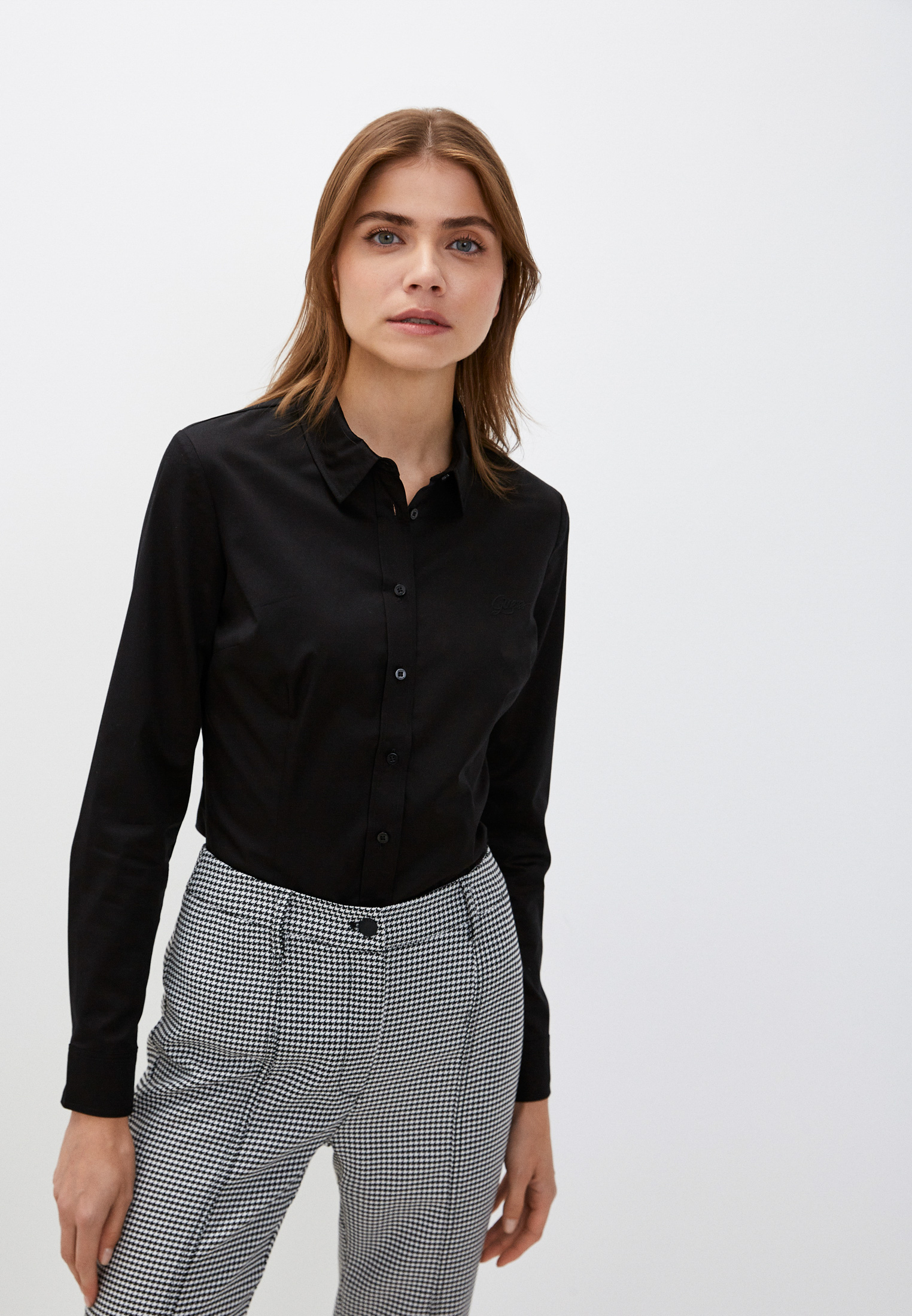 Рубашка Guess, цвет: черный, RTLABM695301 — купить в интернет-магазине ...