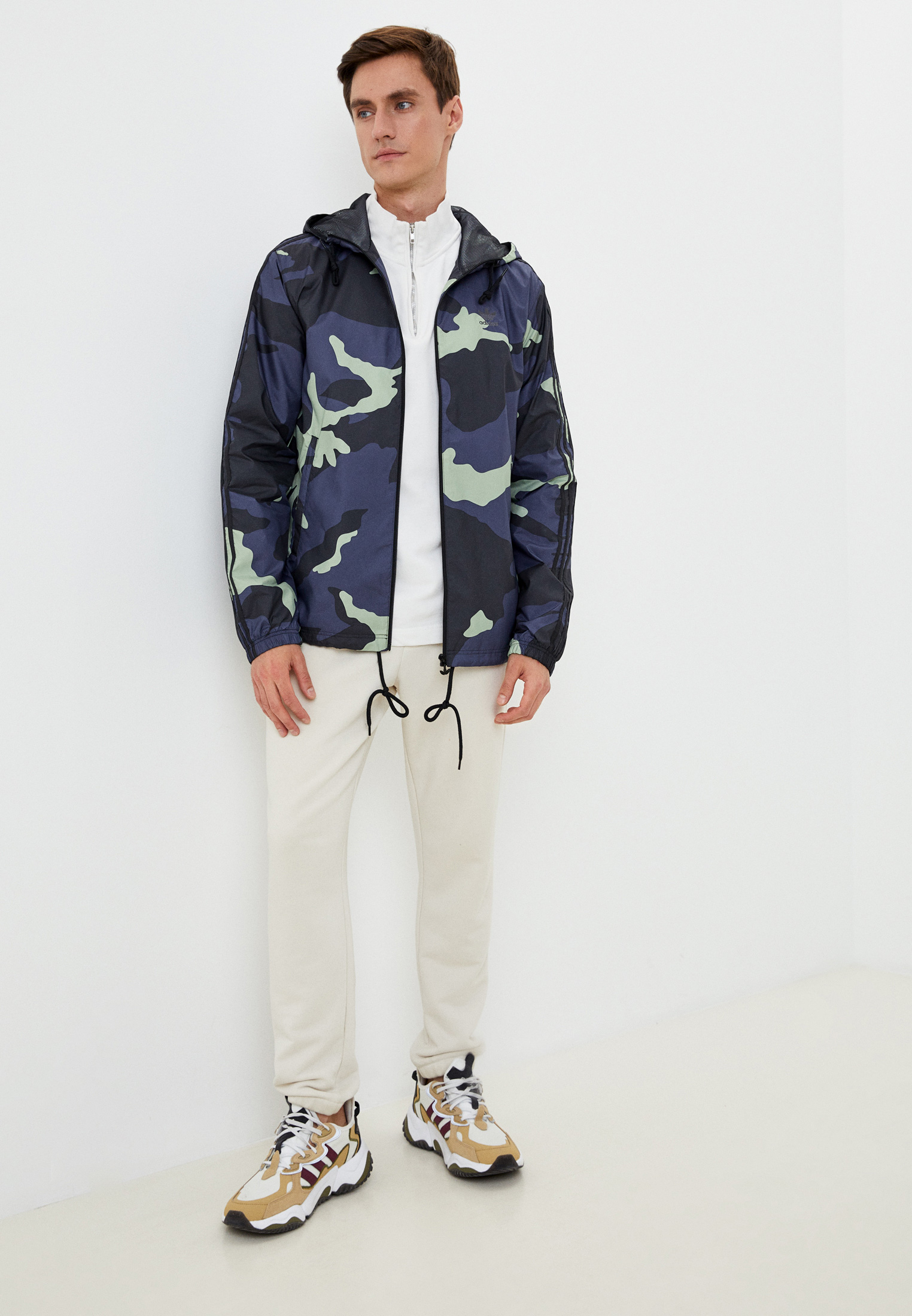 Adidas camo hotsell wb jacket