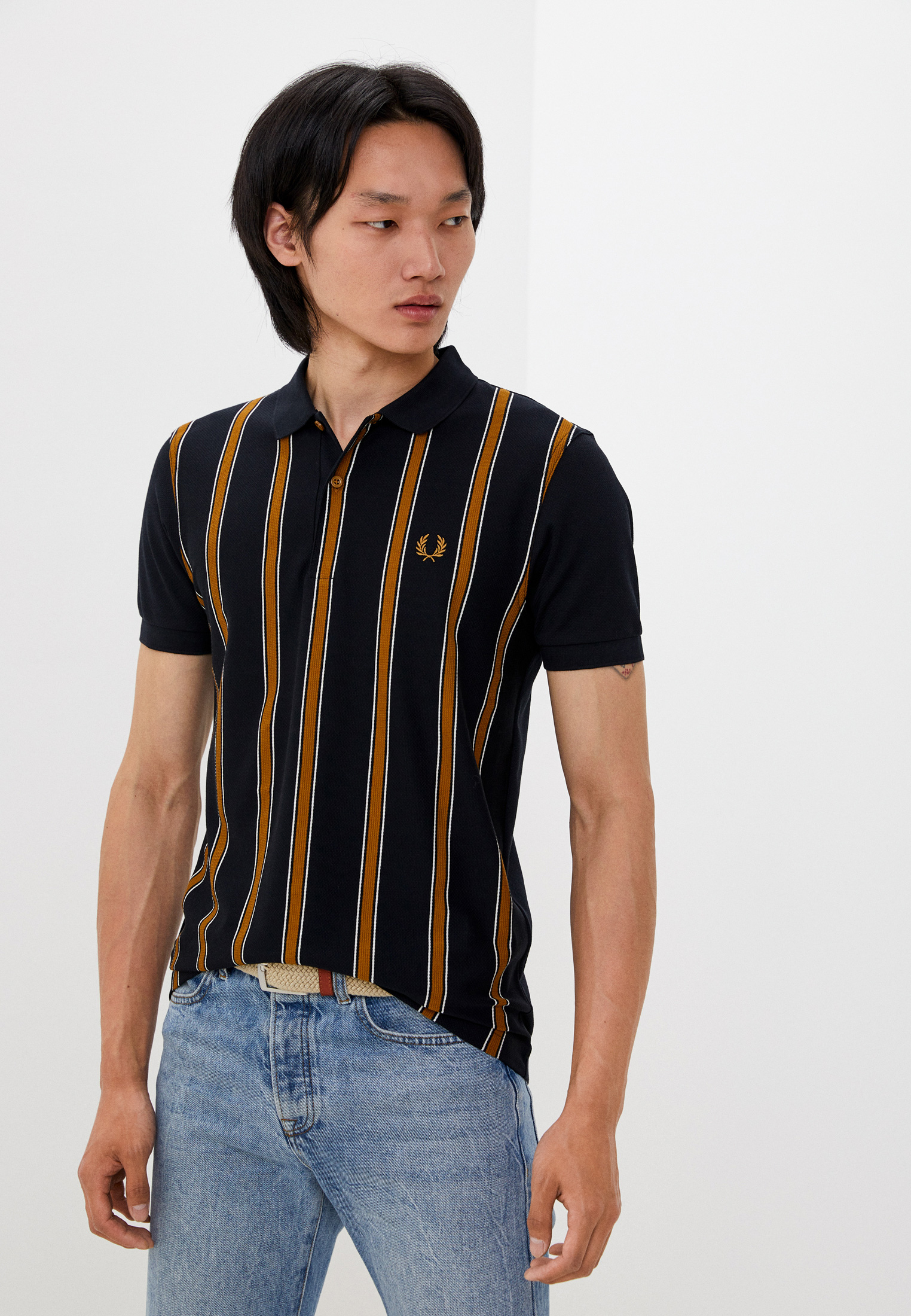 Поло Fred Perry, цвет: черный, RTLABO073001 — купить в интернет ...