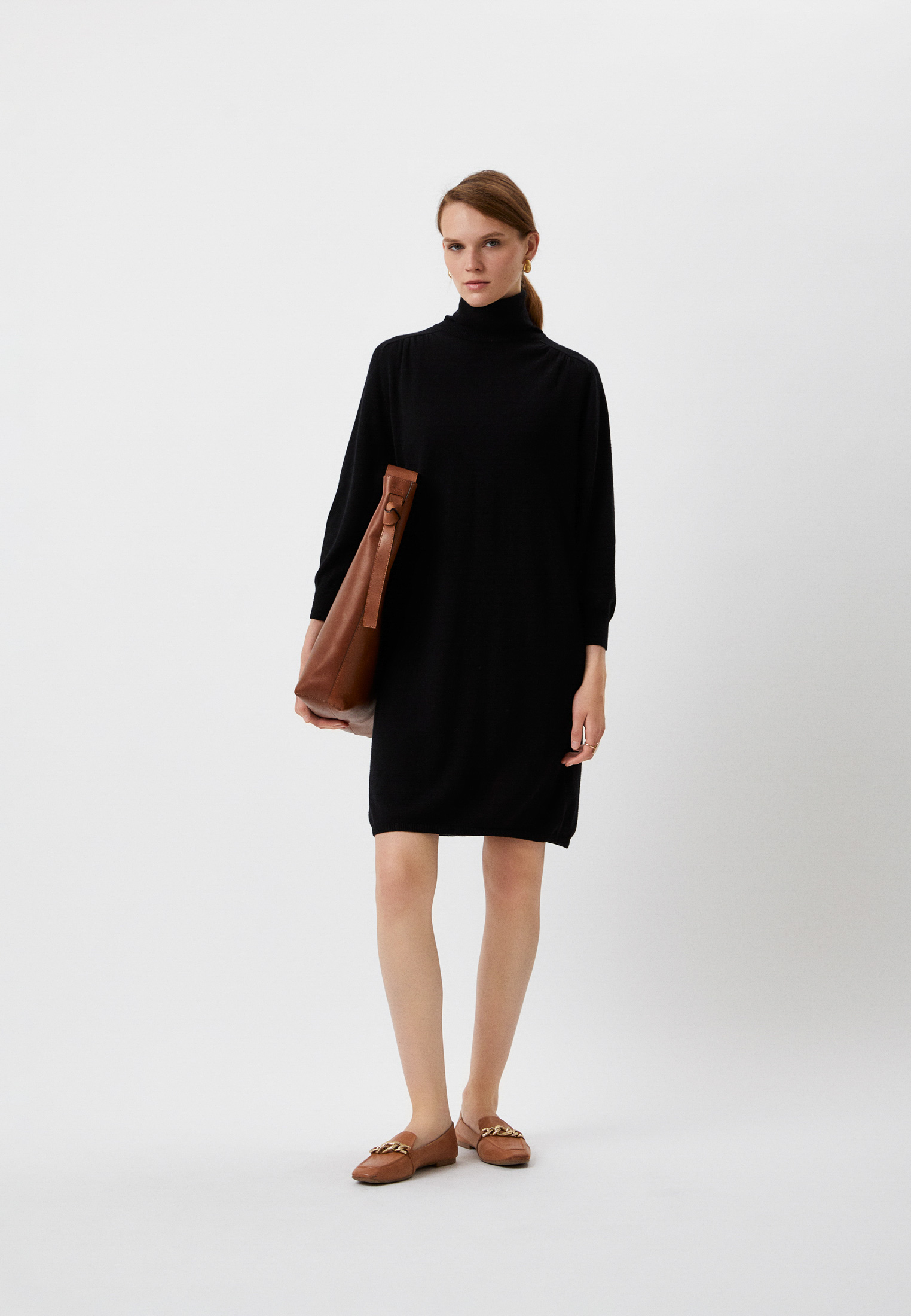 Платье Massimo Dutti, цвет: черный, RTLABO401001 — купить в интернет ...