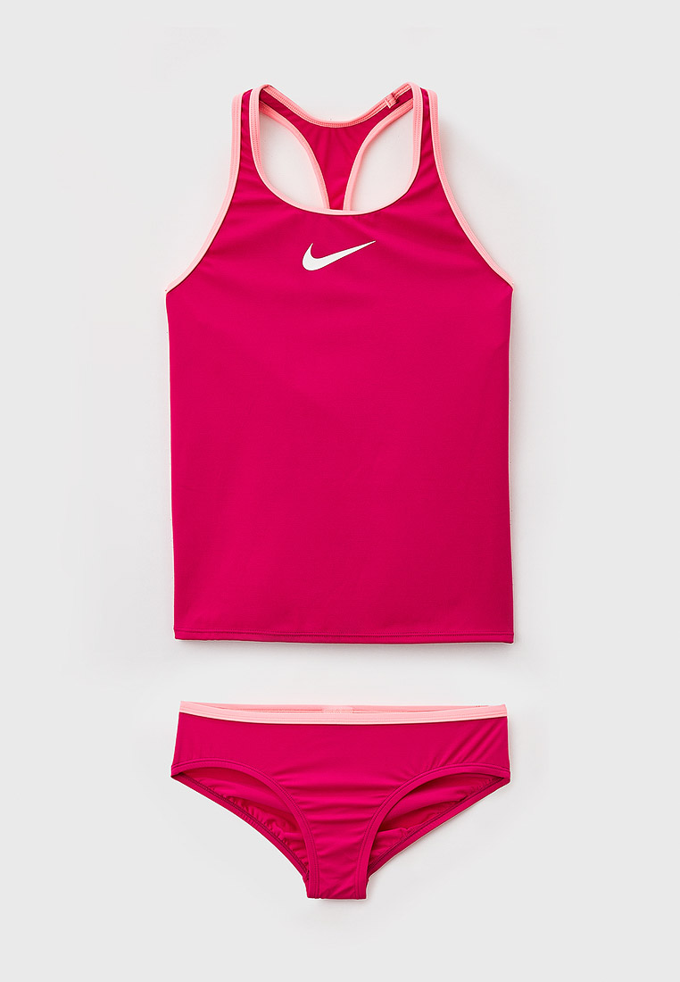 Купальник Nike Nike Essential Racerback Tankini Set, цвет: фуксия ...