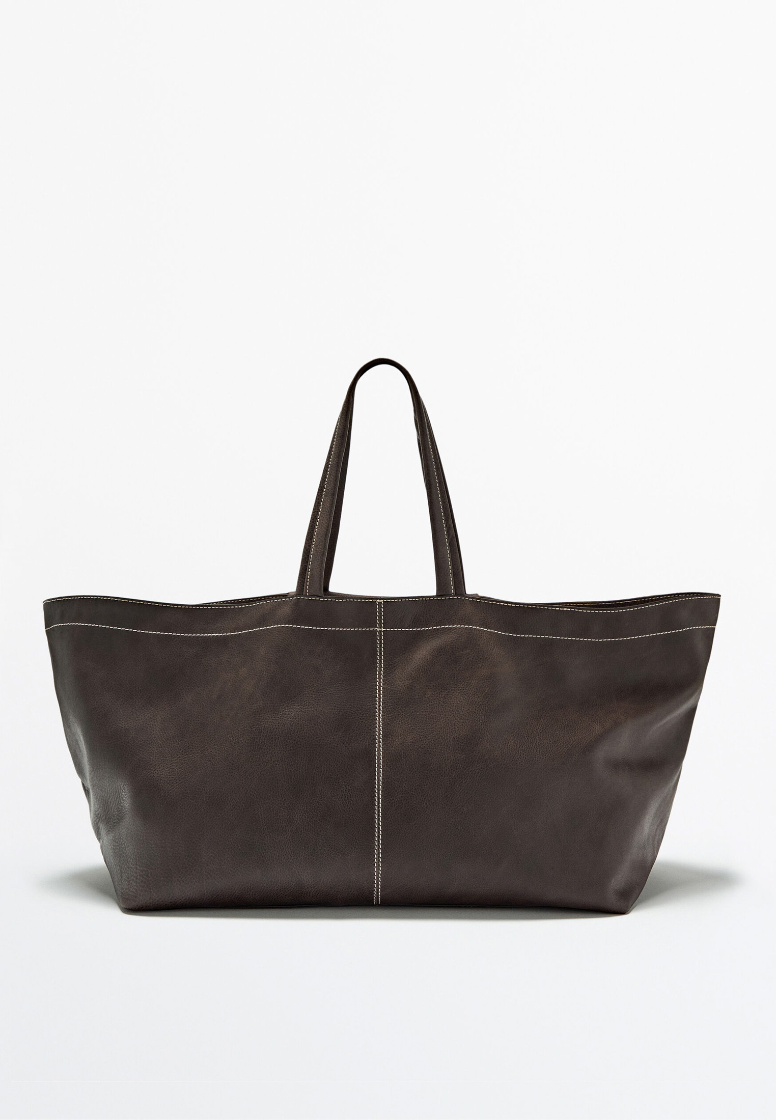 Сумка Massimo Dutti, цвет коричневый, RTLABP874101 — купить в интернет