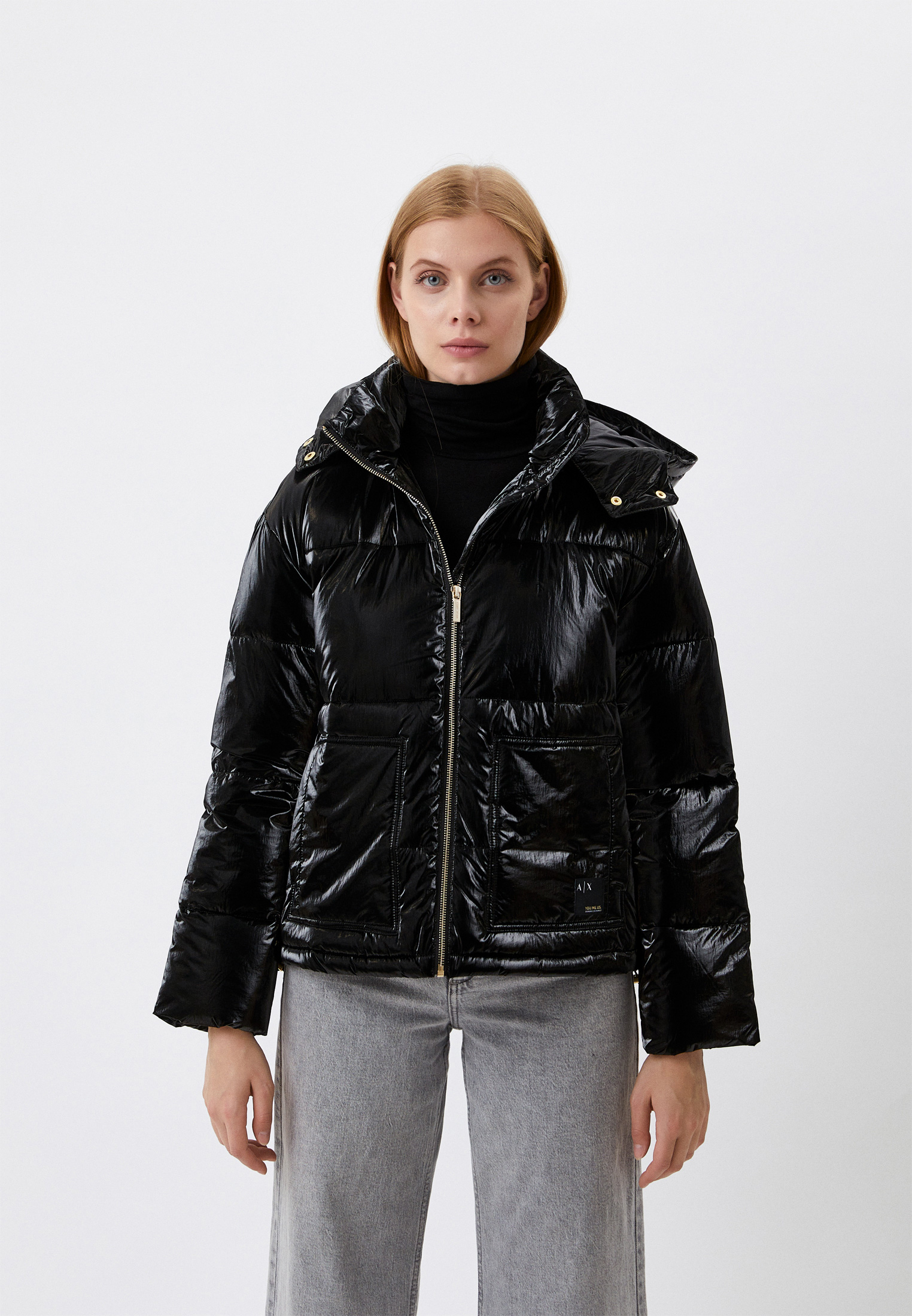 Куртка утепленная Armani Exchange, цвет: черный, RTLABQ241101 — купить ...