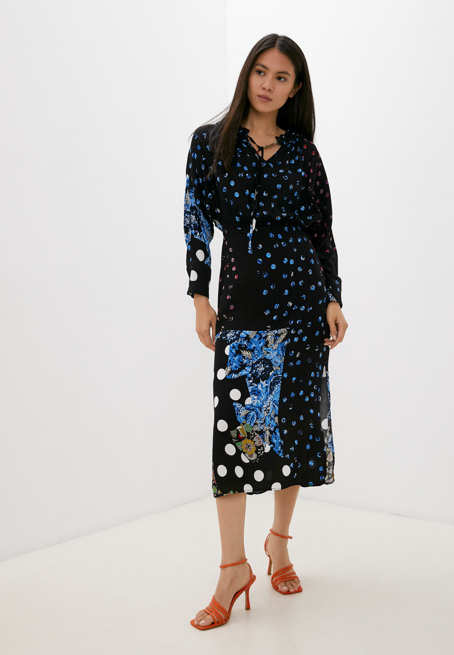 Платье Desigual, цвет: черный, RTLABQ333401 — купить в интернет ...