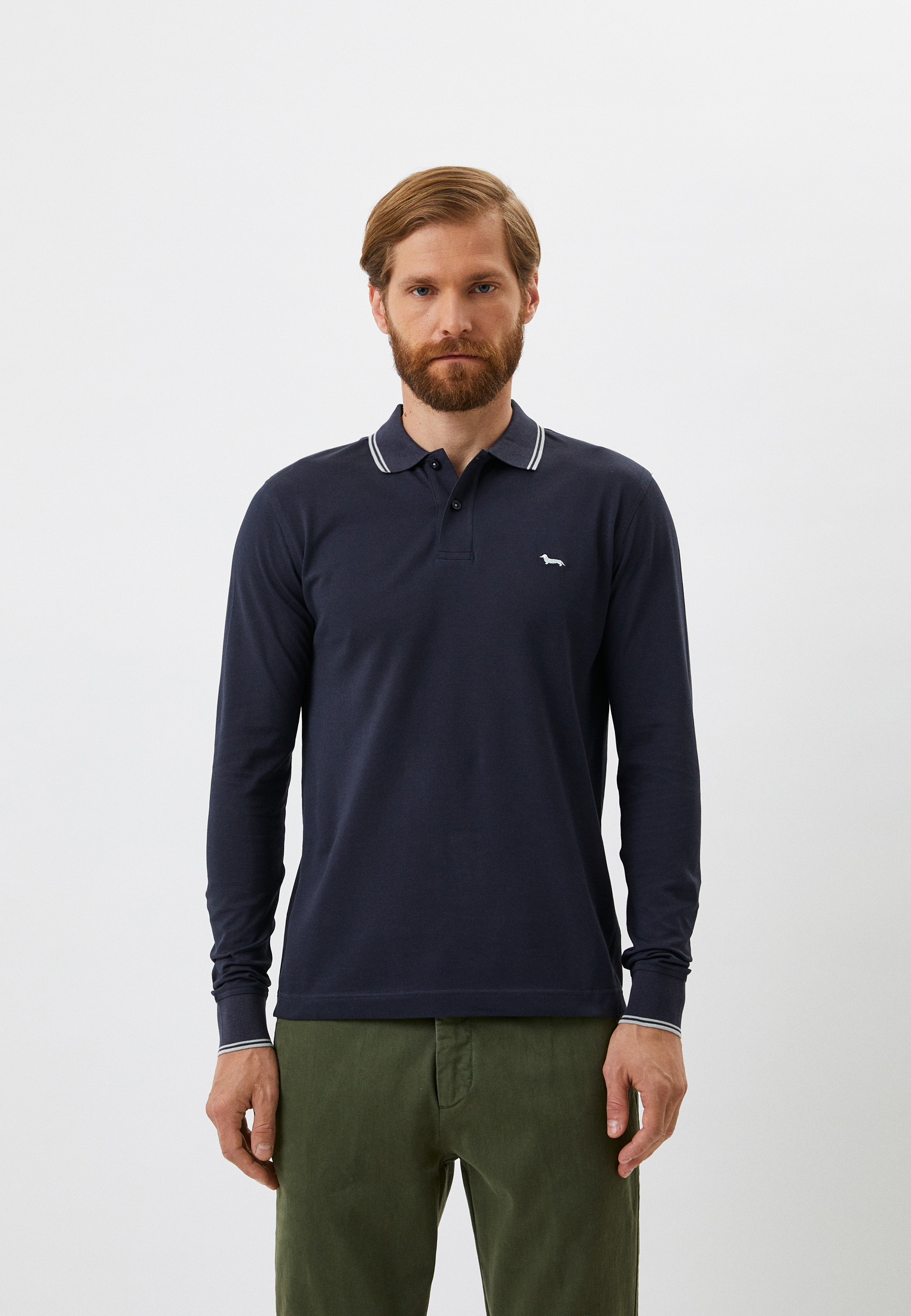 Поло Harmont & Blaine, цвет синий, RTLABQ657101 — купить в интернет