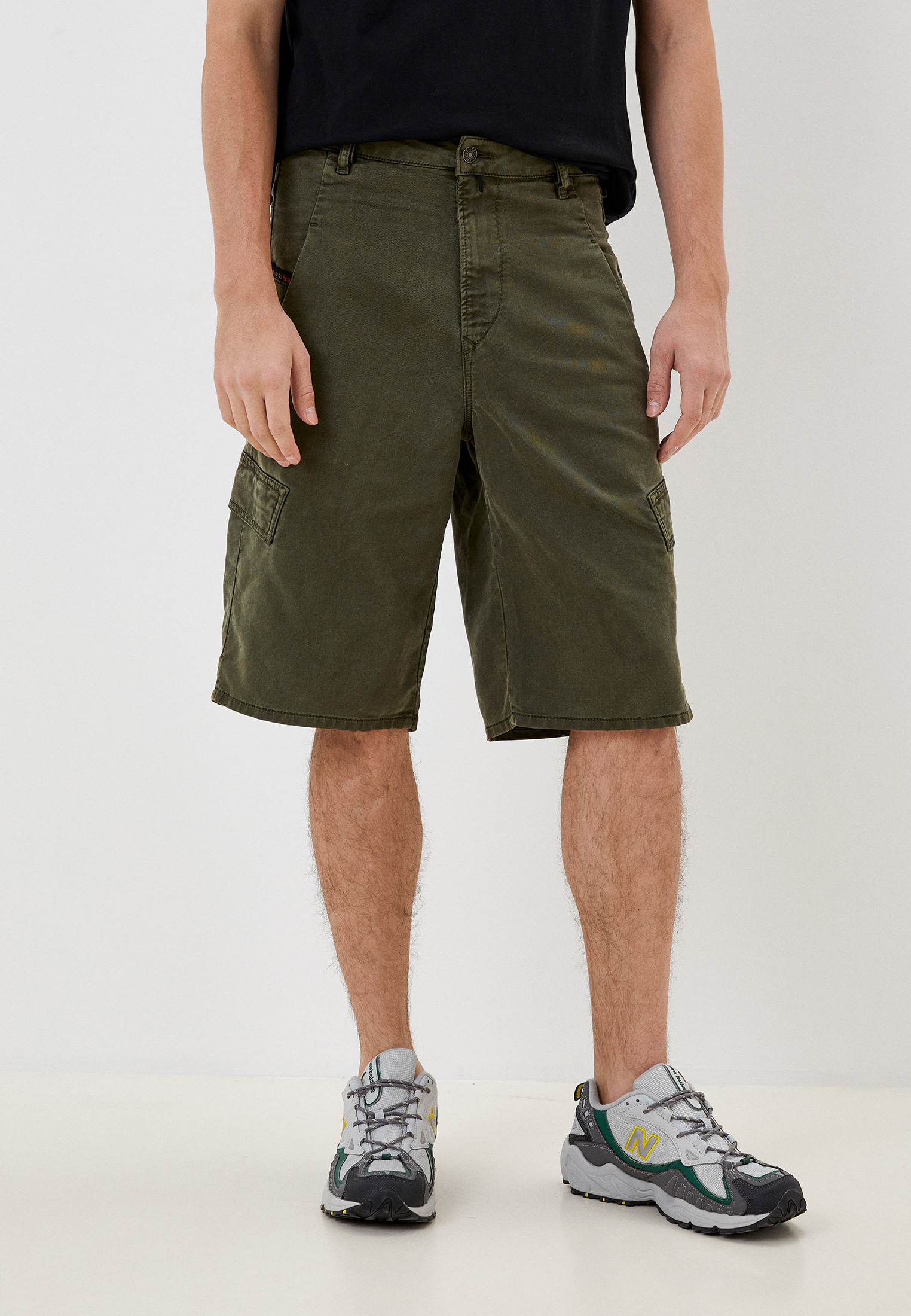 Шорты джинсовые Diesel D-KRETT-SHORT-NE, цвет: хаки, RTLABQ687302 ...