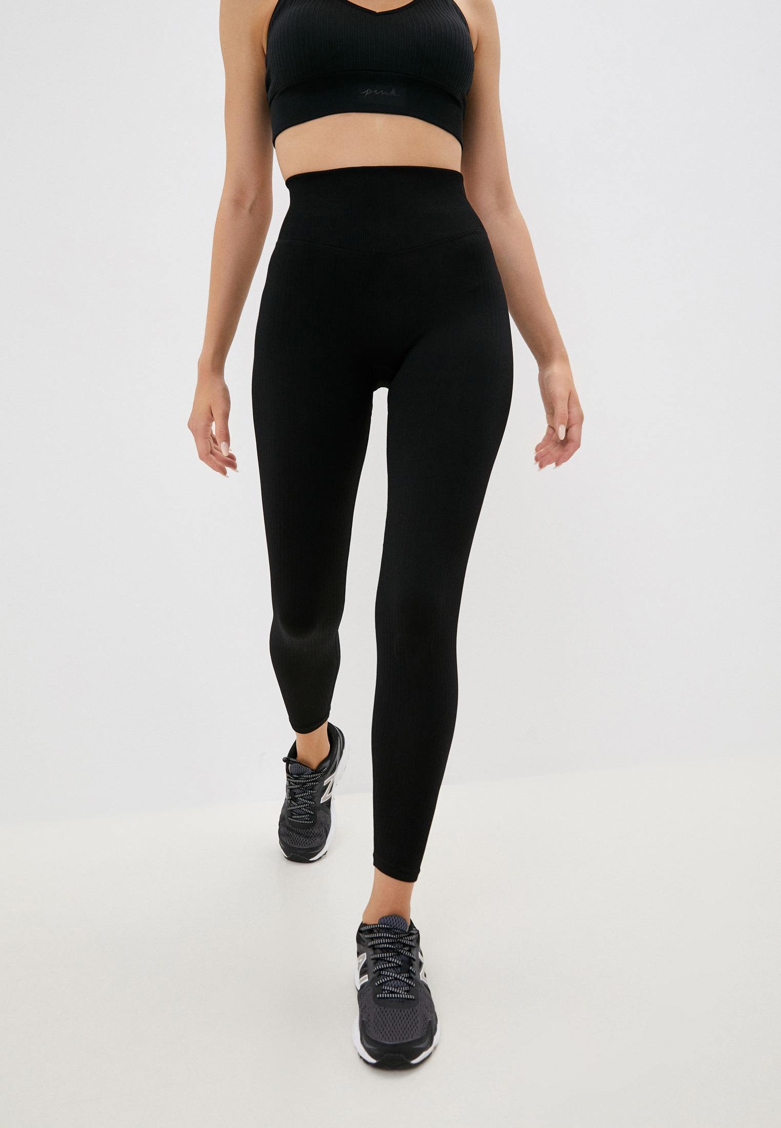 Леггинсы домашние Victoria's Secret Pink, цвет черный, RTLABV758401