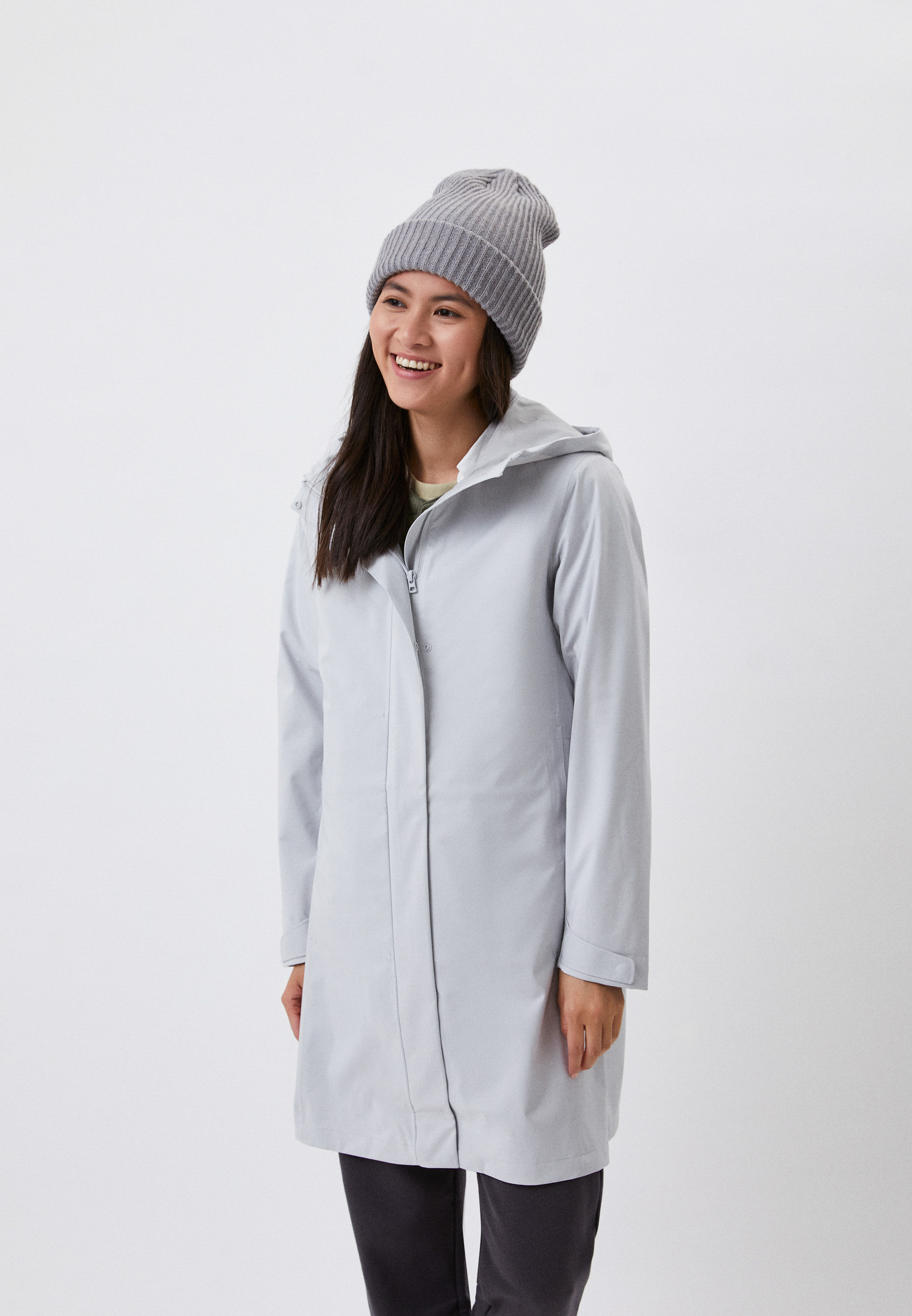 Пальто UNIQLO BLOCKTECH, цвет: серый, RTLABW747601 — купить в  интернет-магазине Lamoda