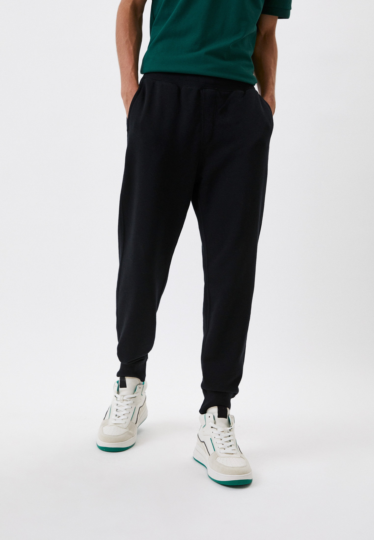 Брюки спортивные UNIQLO трикотажные, цвет: черный, RTLABW784201 ...