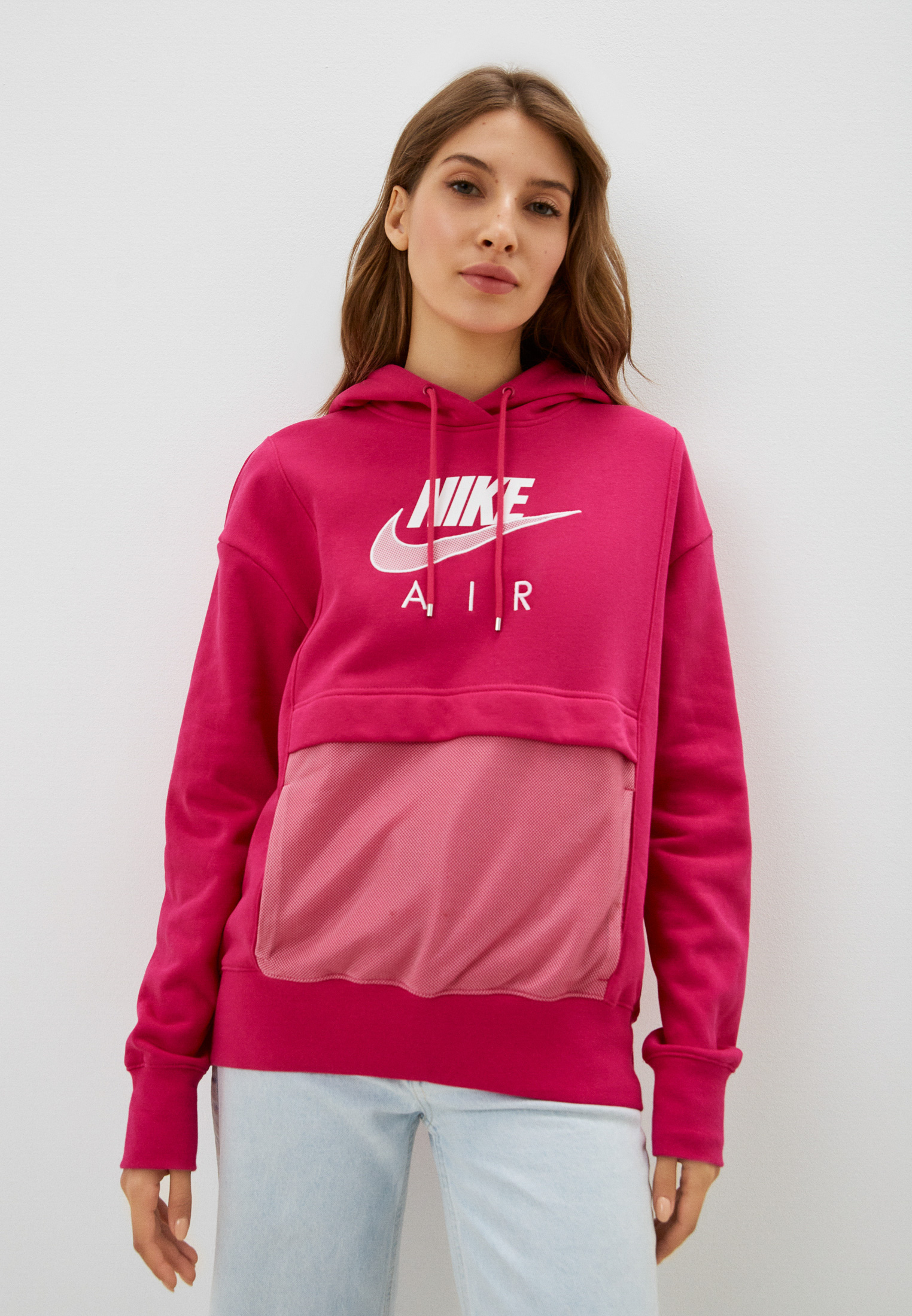 Худи Nike W NSW AIR HOODIE, цвет: фуксия, RTLABX275001 — купить в ...