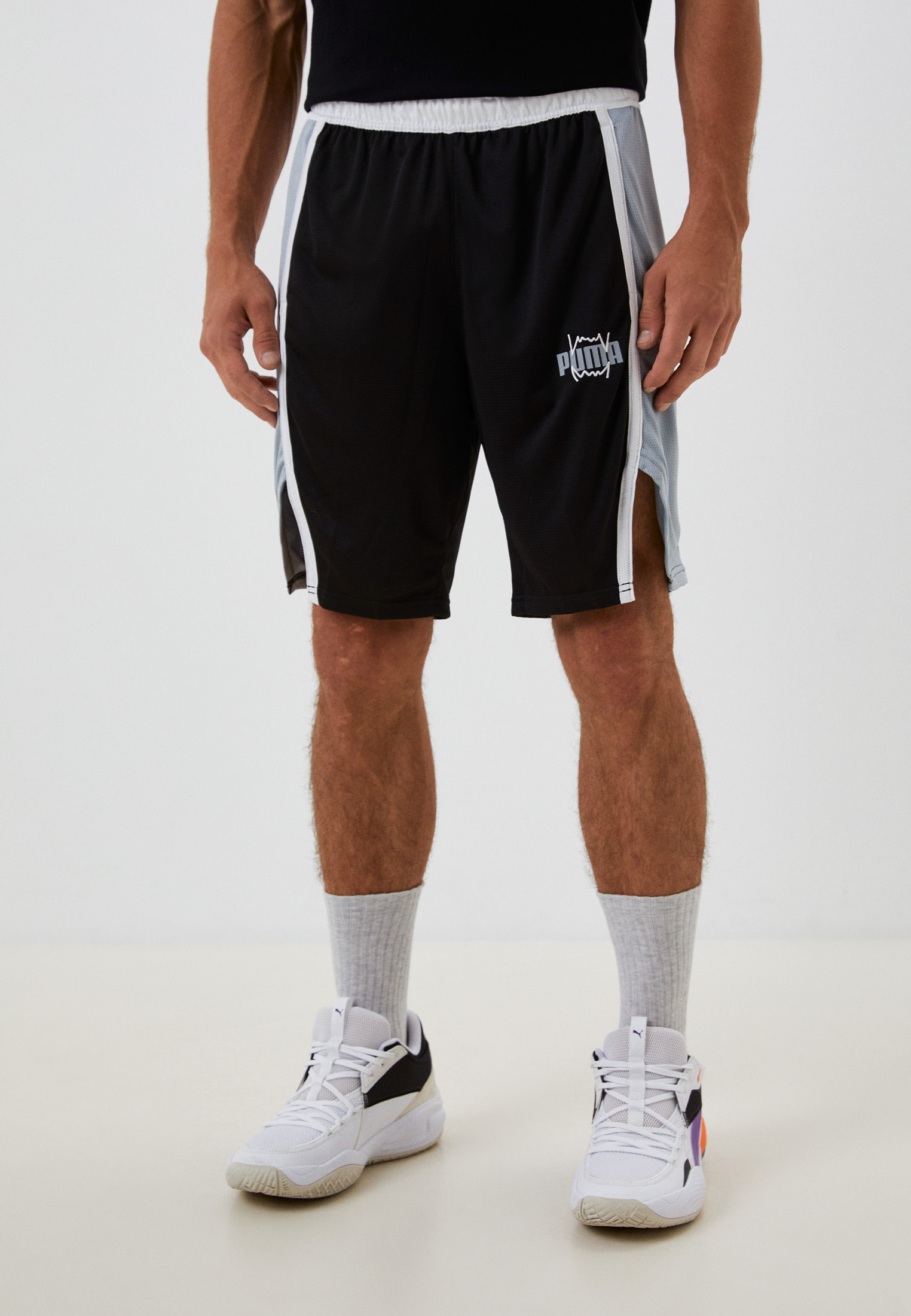 Шорты спортивные PUMA Curl Short, цвет черный, RTLABX342001 — купить в