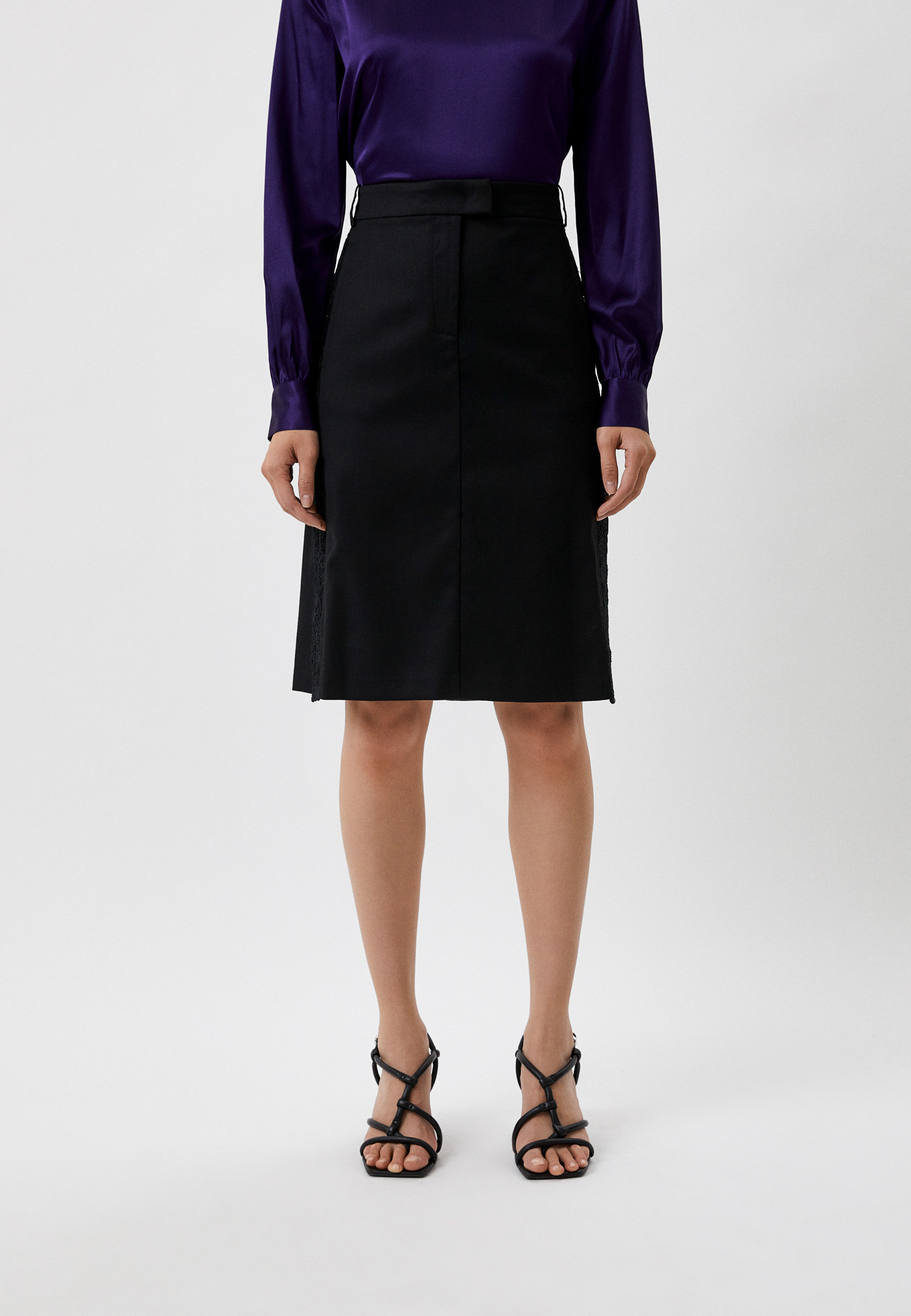 Юбка Pinko, цвет: черный, RTLABX373801 — купить в интернет-магазине Lamoda