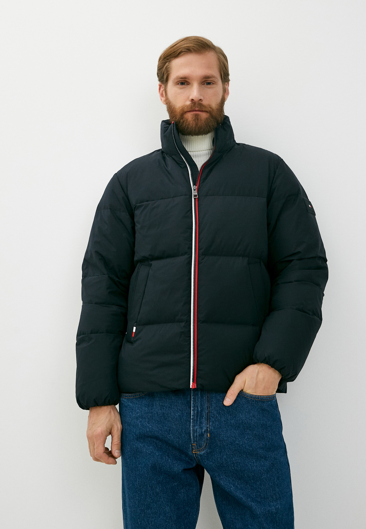Пуховик Tommy Hilfiger, цвет: синий, RTLABX711201 — купить в интернет ...