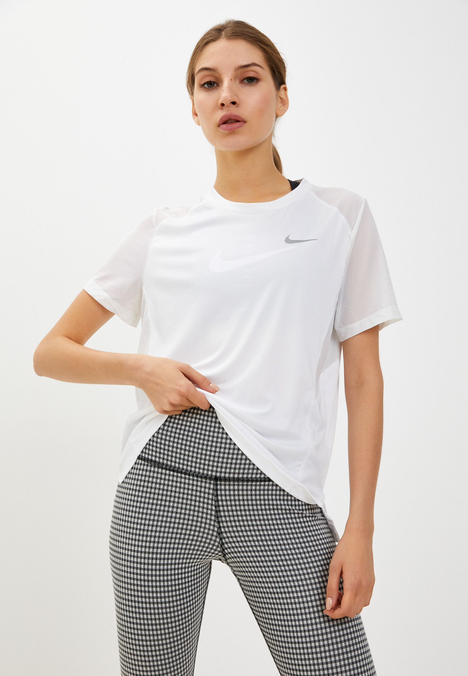 nike dry miler top ss