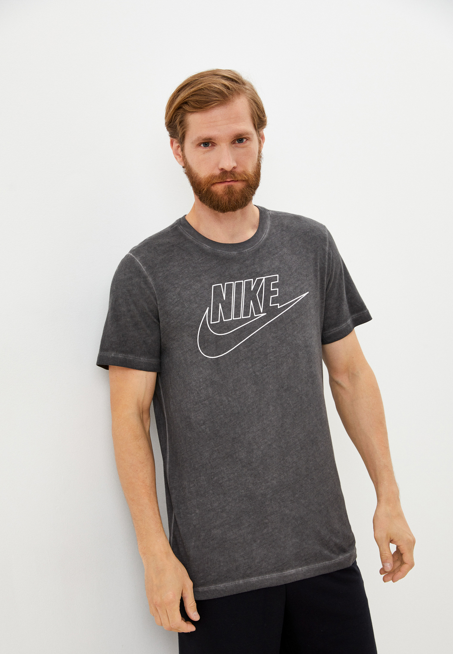 Футболка Nike M NSW TEE DYE/WASH HBR, цвет: серый, RTLABX773002 ...