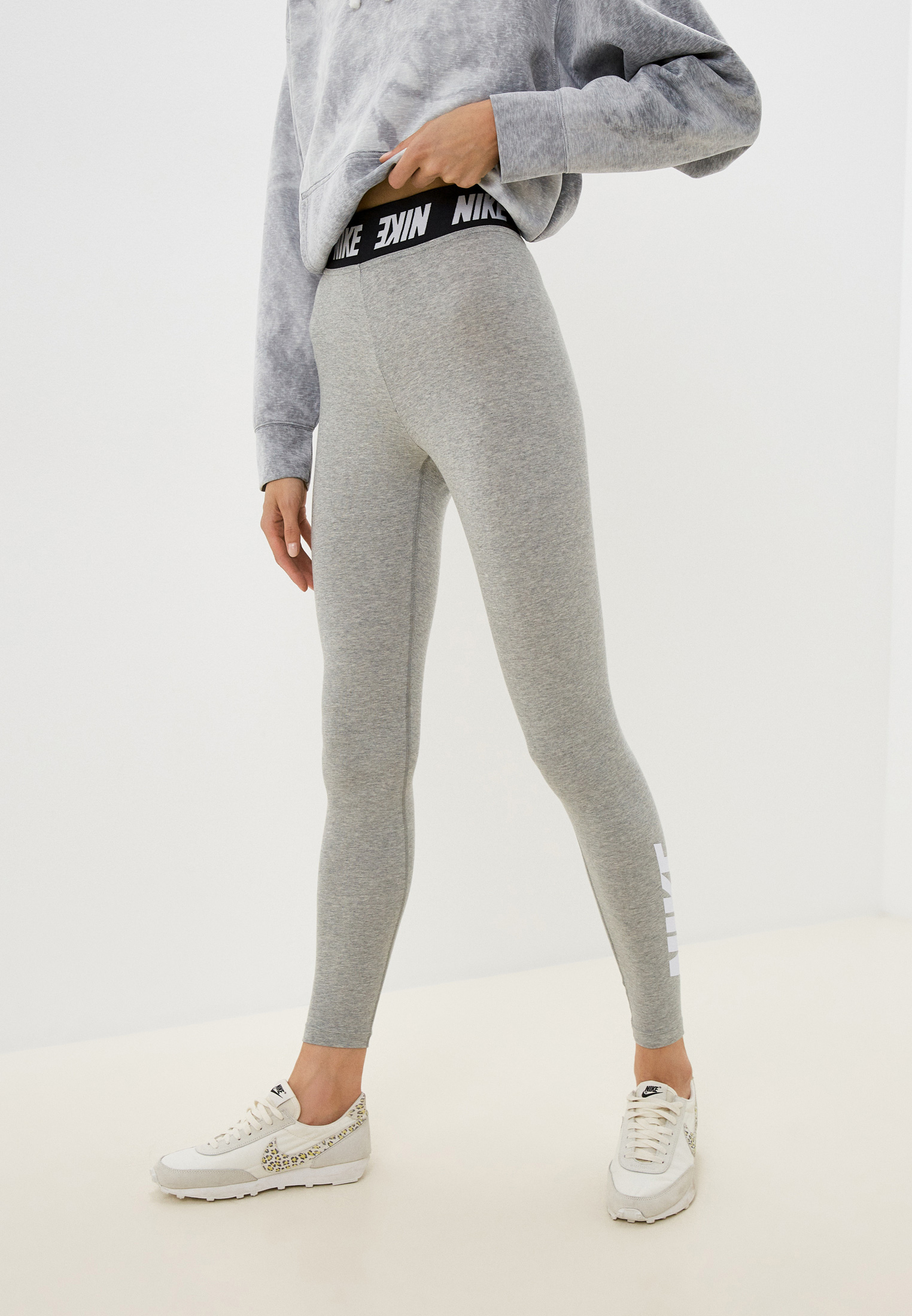 Леггинсы Nike W NSW LGGNG CLUB HW NIKE NFS, цвет: серый, RTLABX777001 ...